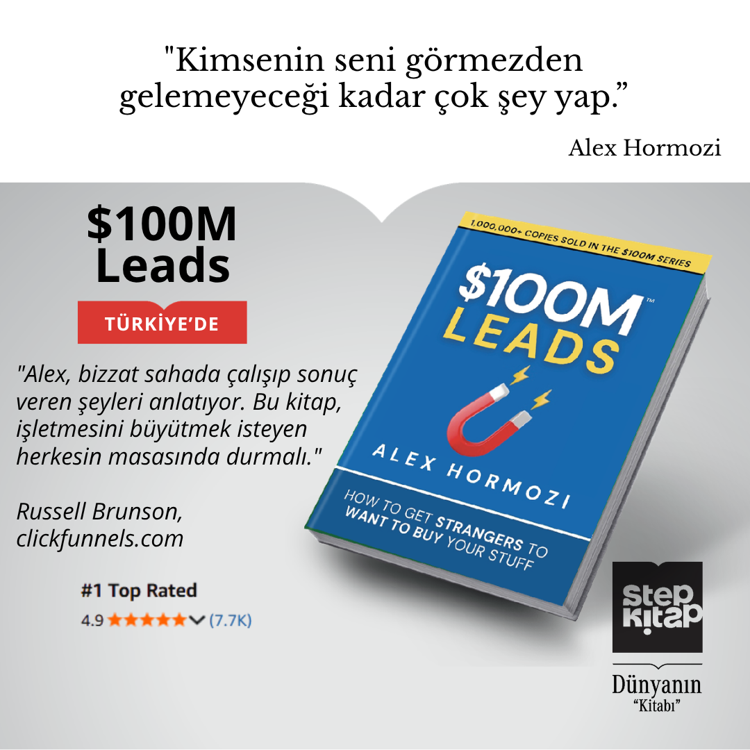 Step Kitap Facebook ad: $100M Leads Nihayet Türkiye'de. Sınırlı Stok!