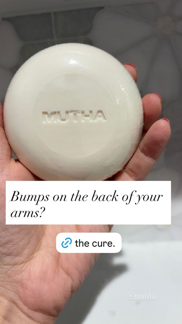 MUTHA Facebook ad: bumps on the back of your arms? this is the cure.