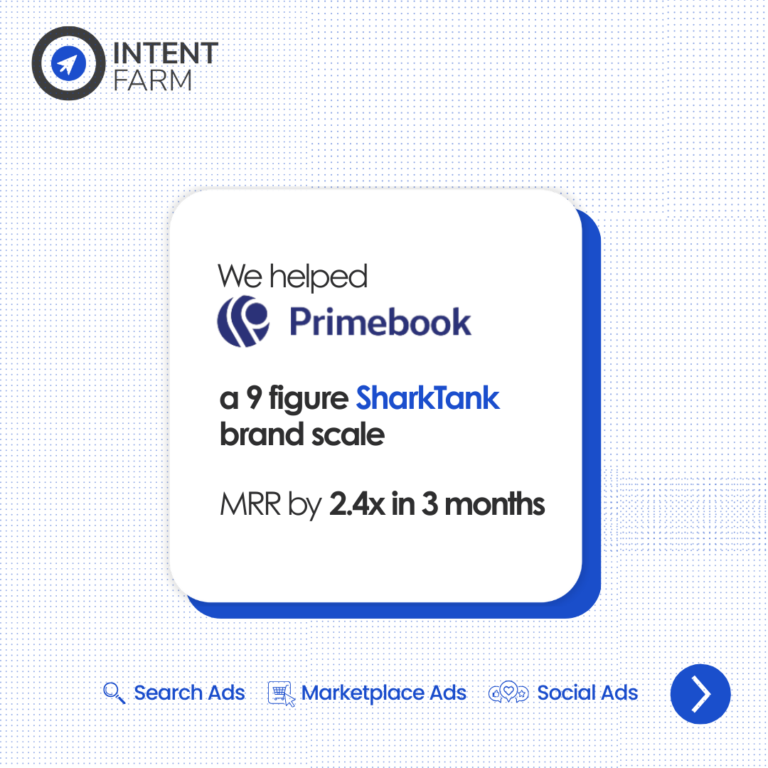 Intent Farm Facebook ad