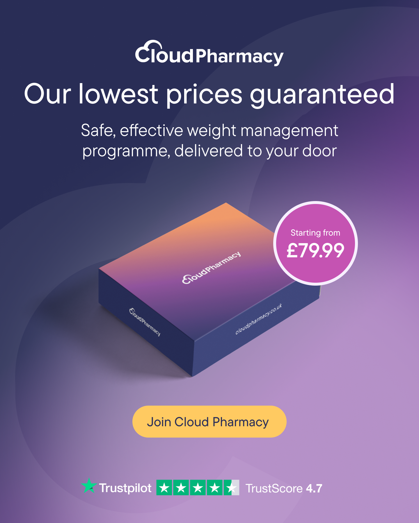 Cloud Pharmacy Facebook ad