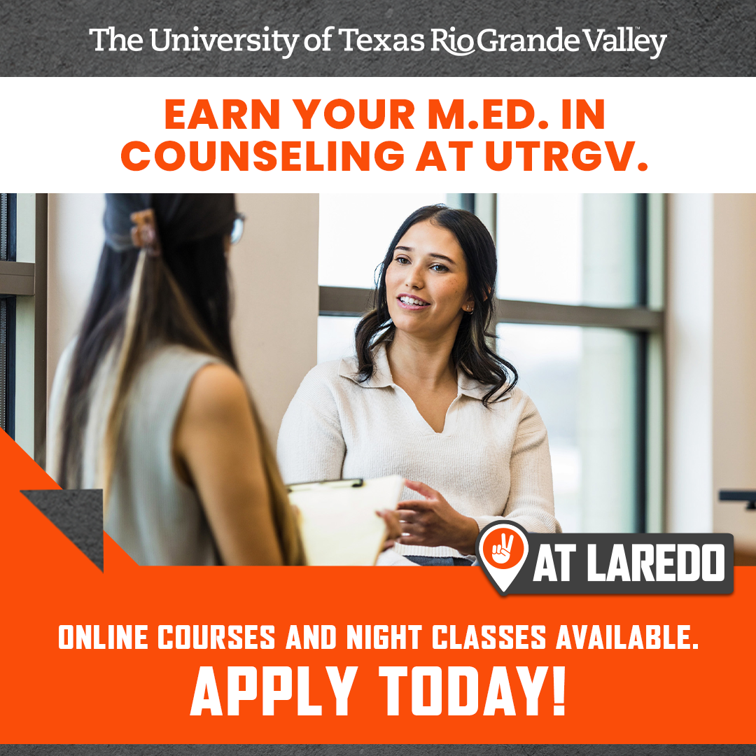 UTRGV Master of Education in Counseling - Laredo Facebook ad from Jan 16, 2026