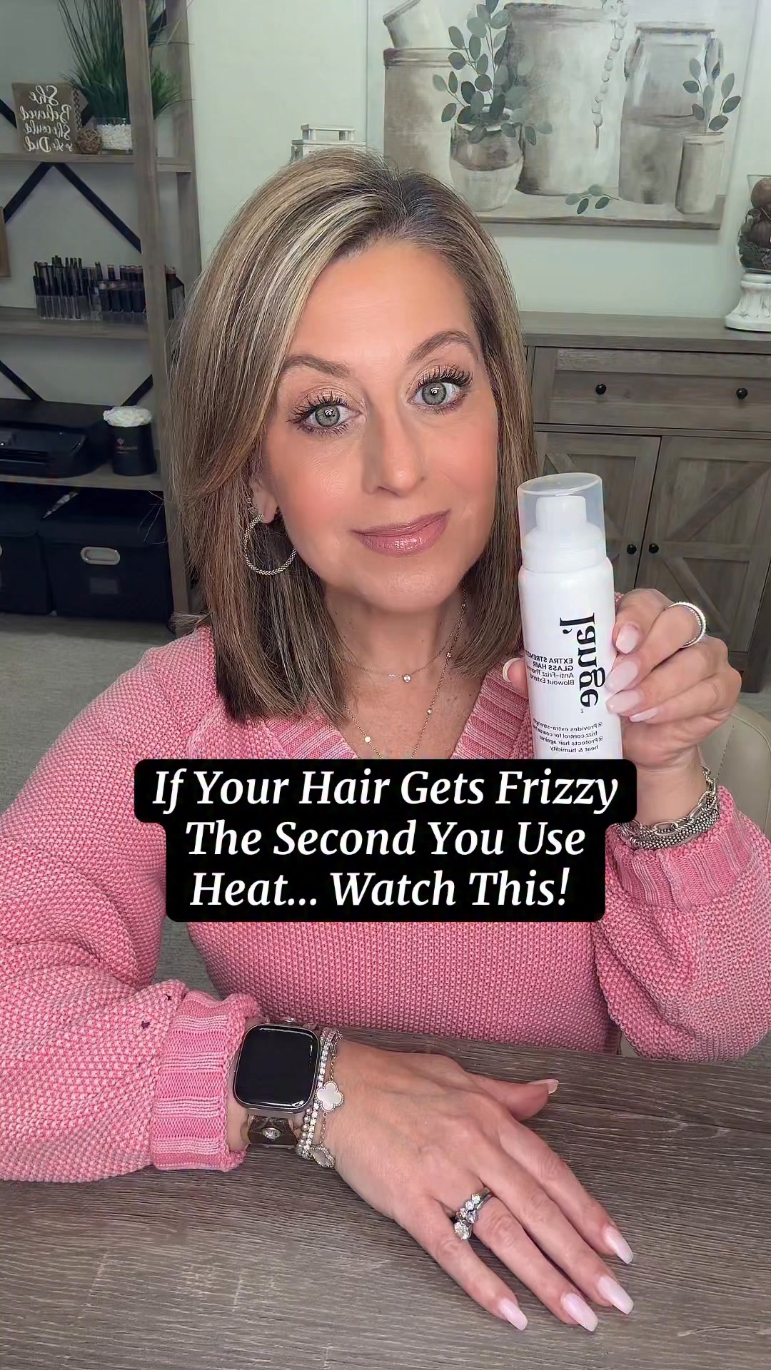 Jamie O'Donnell Facebook ad: Stronger. Smoother. Glassier Hair.