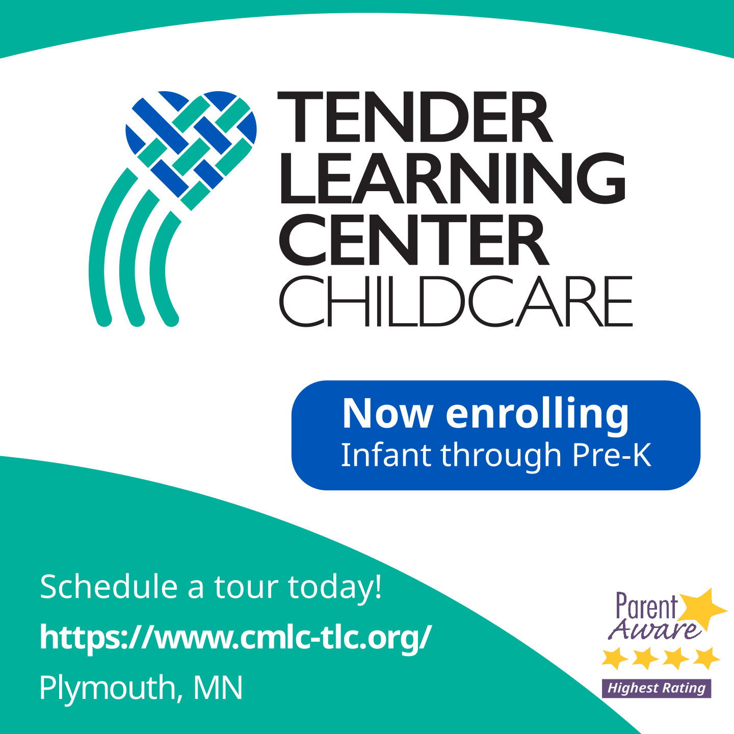 Christ Memorial Tender Learning Center Facebook ad: Now Enrolling!