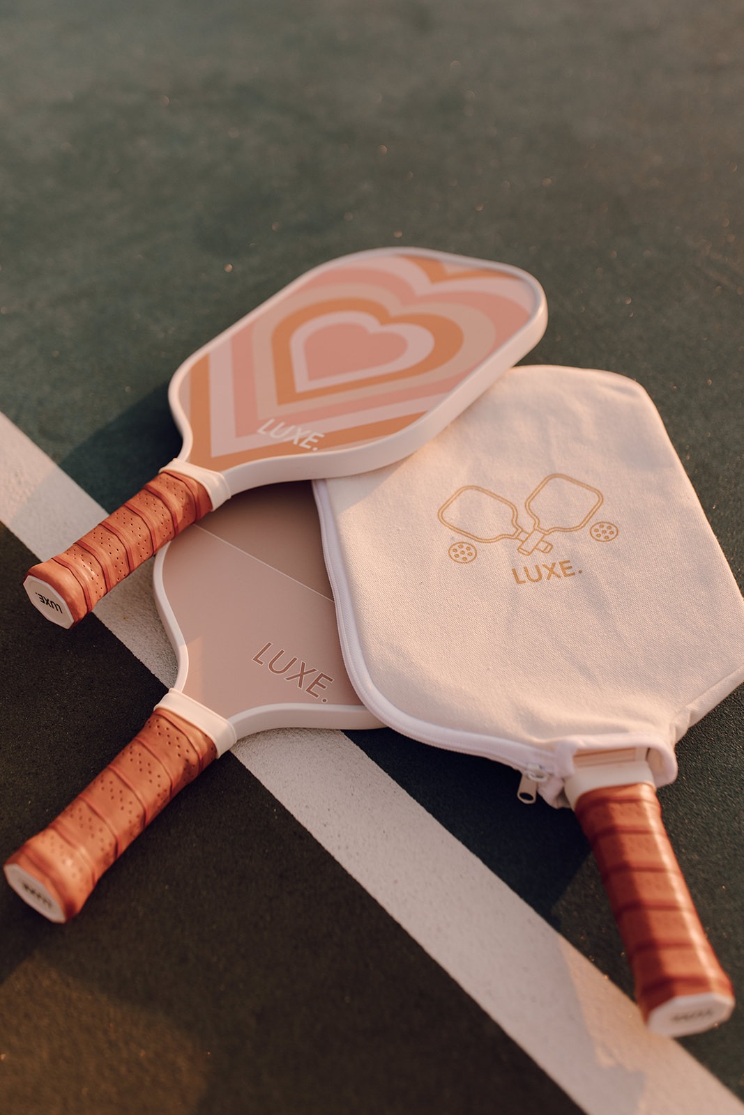 LUXE Pickleball Facebook ad: Pickleball with a Swift Twist: Get LUXE and Play Like…