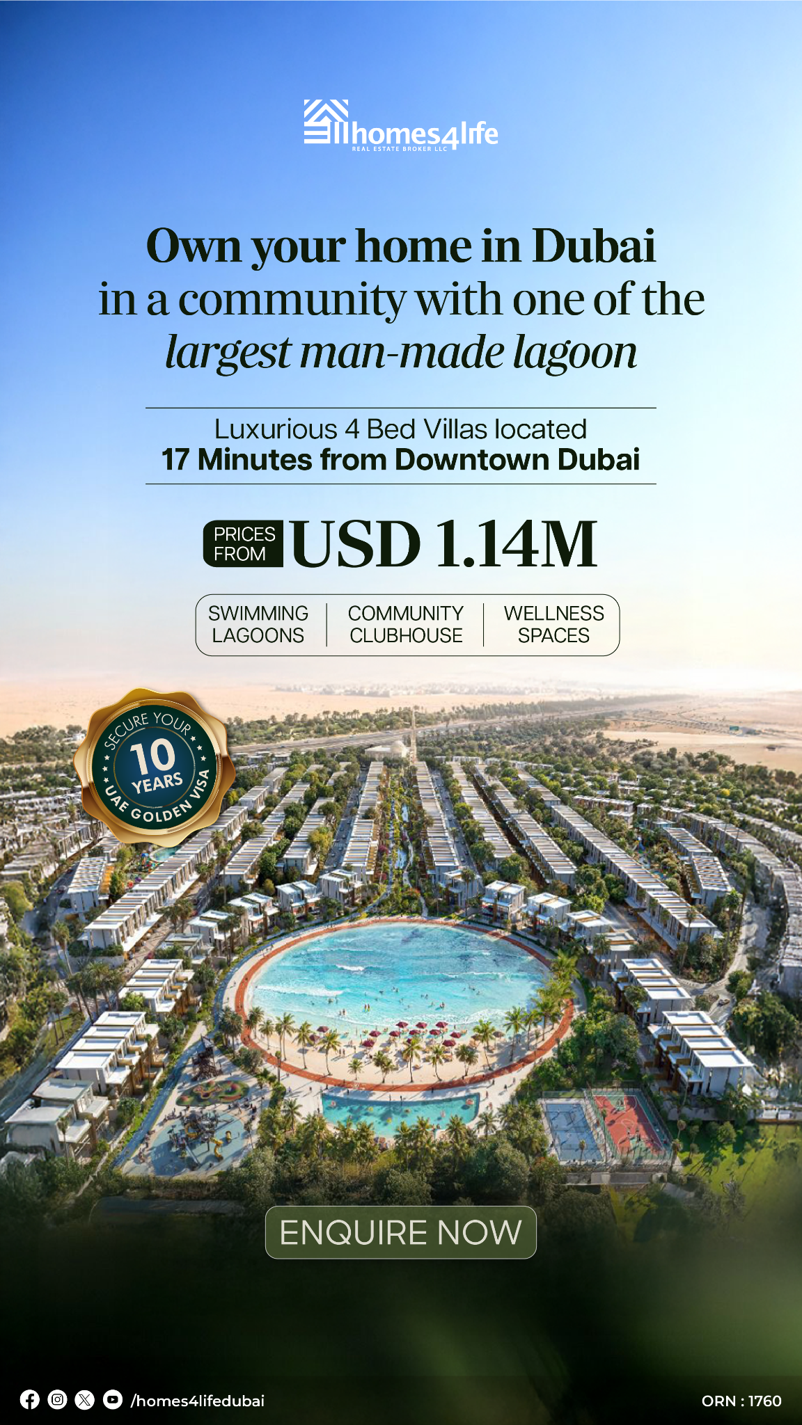 Homes 4 Life Real Estate Dubai Facebook ad