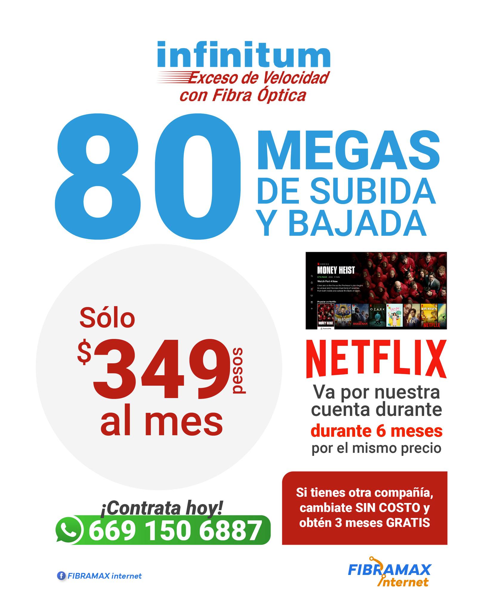 Distribuidor Infinitum CTE Facebook ad: ¡Contrata INFINITUM HOY!