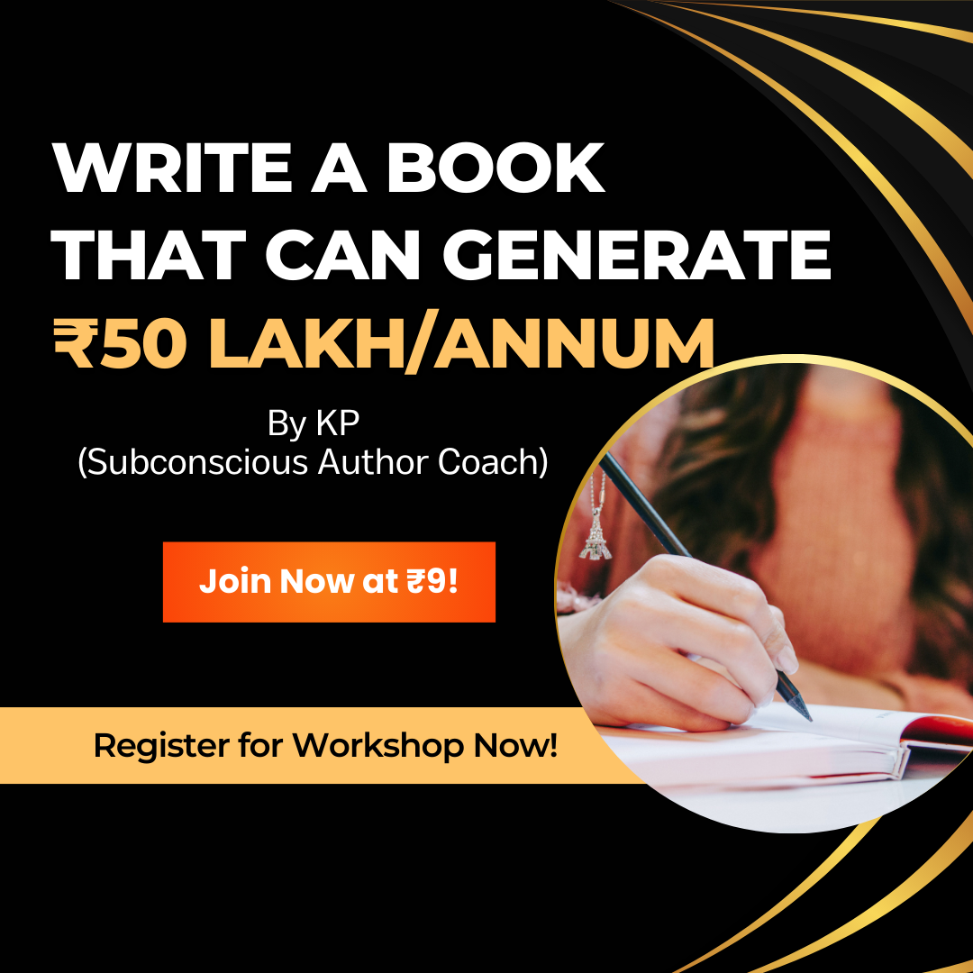Author Coach KP Facebook ad: Learn the art of Subconscious Writing