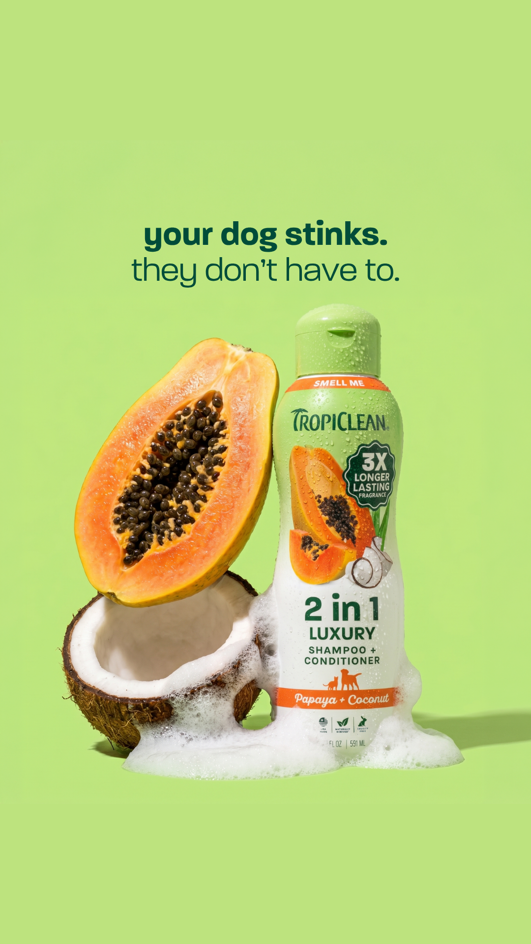 TropiClean Pet Products Facebook ad: My Dog Has Never Smelled Better