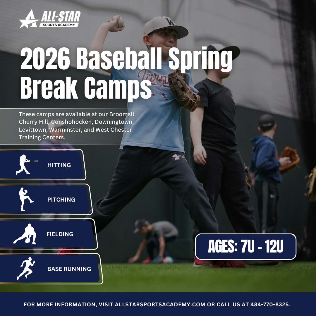 All-Star Sports Academy Facebook ad: Spring Break Baseball Fun