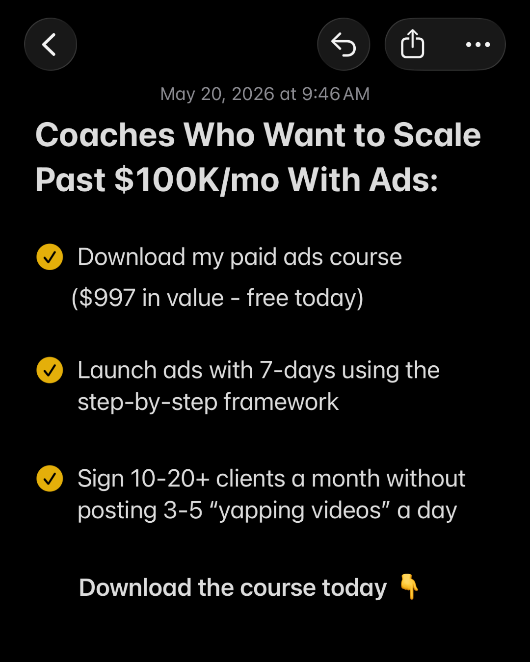 Dr. Matt Shiver Facebook ad