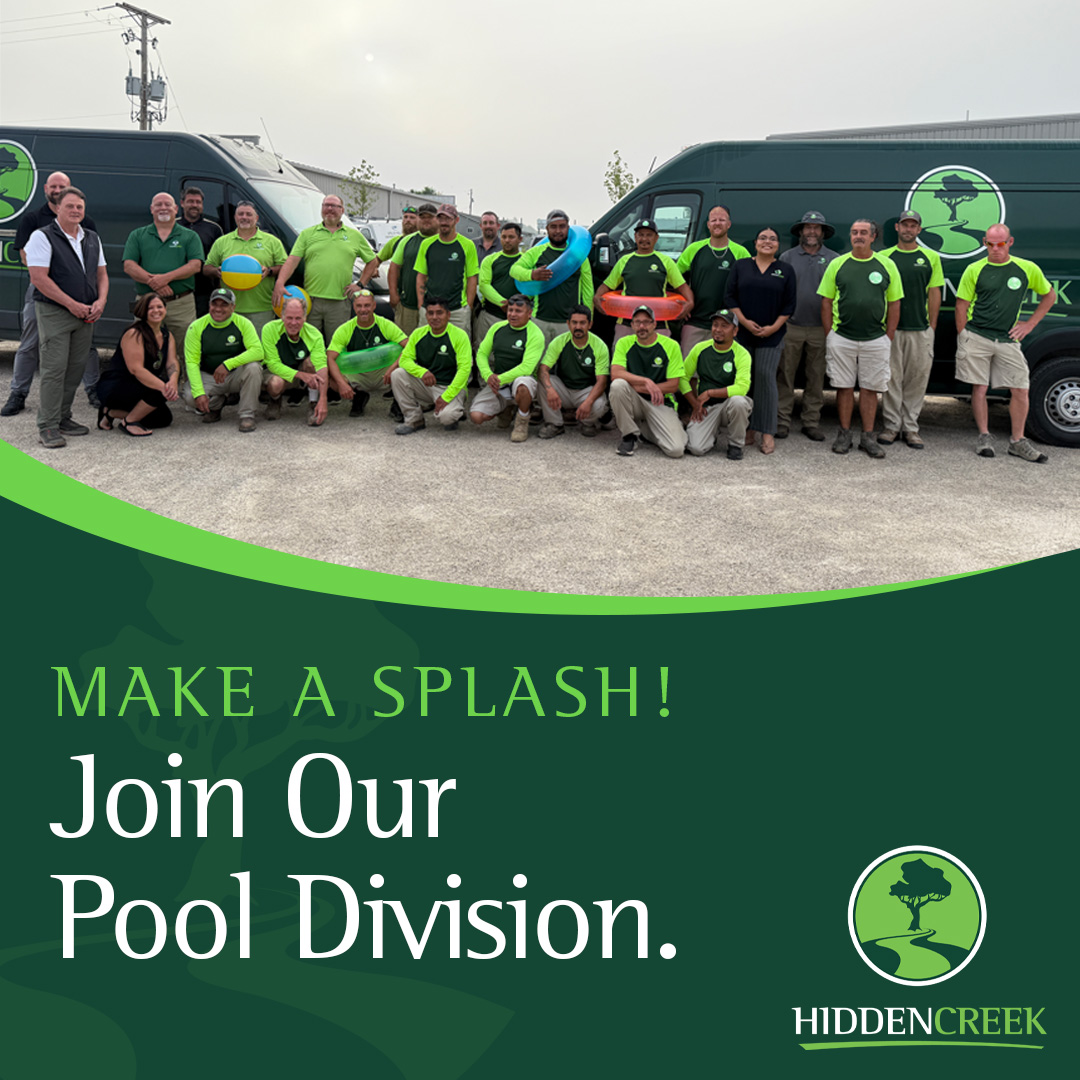 Hidden Creek Landscaping Inc. Facebook ad: Pool Maintenance Technicians