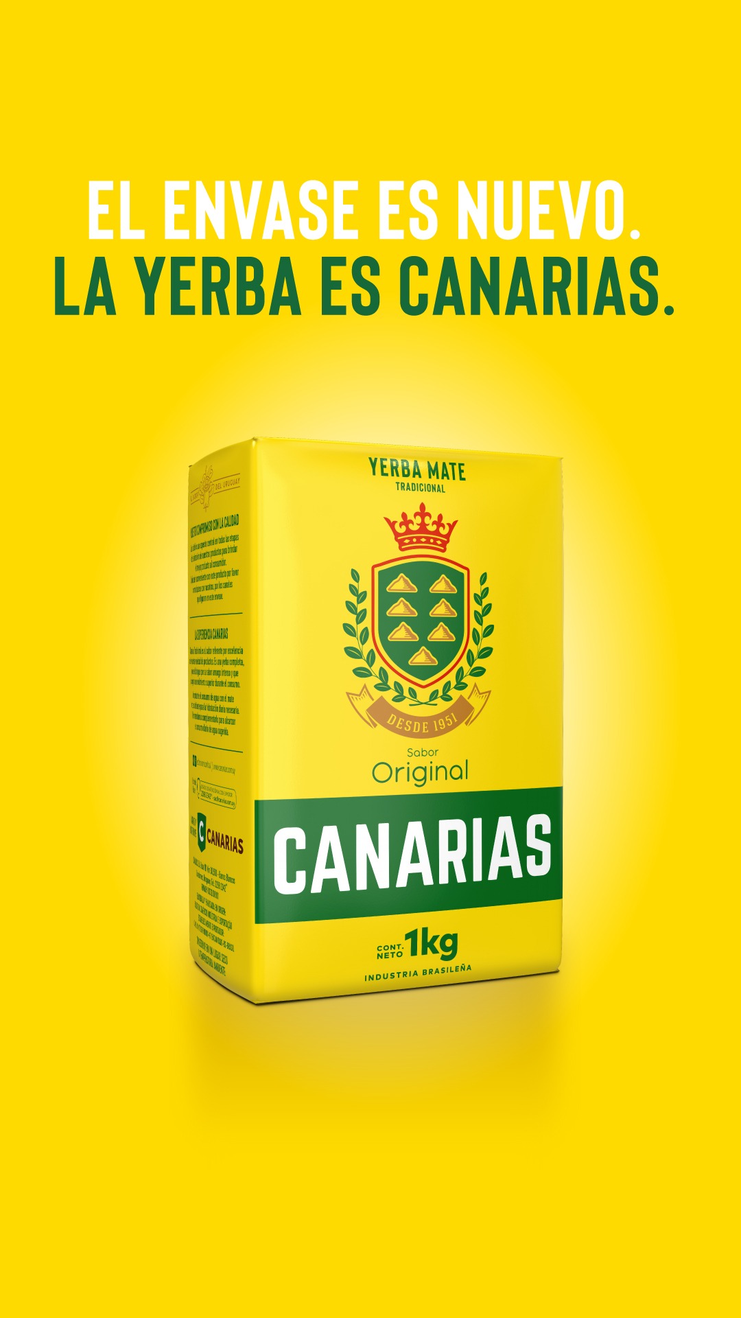 Yerba Canarias Facebook ad: Hasta donde llegue tu pasión por las redes…