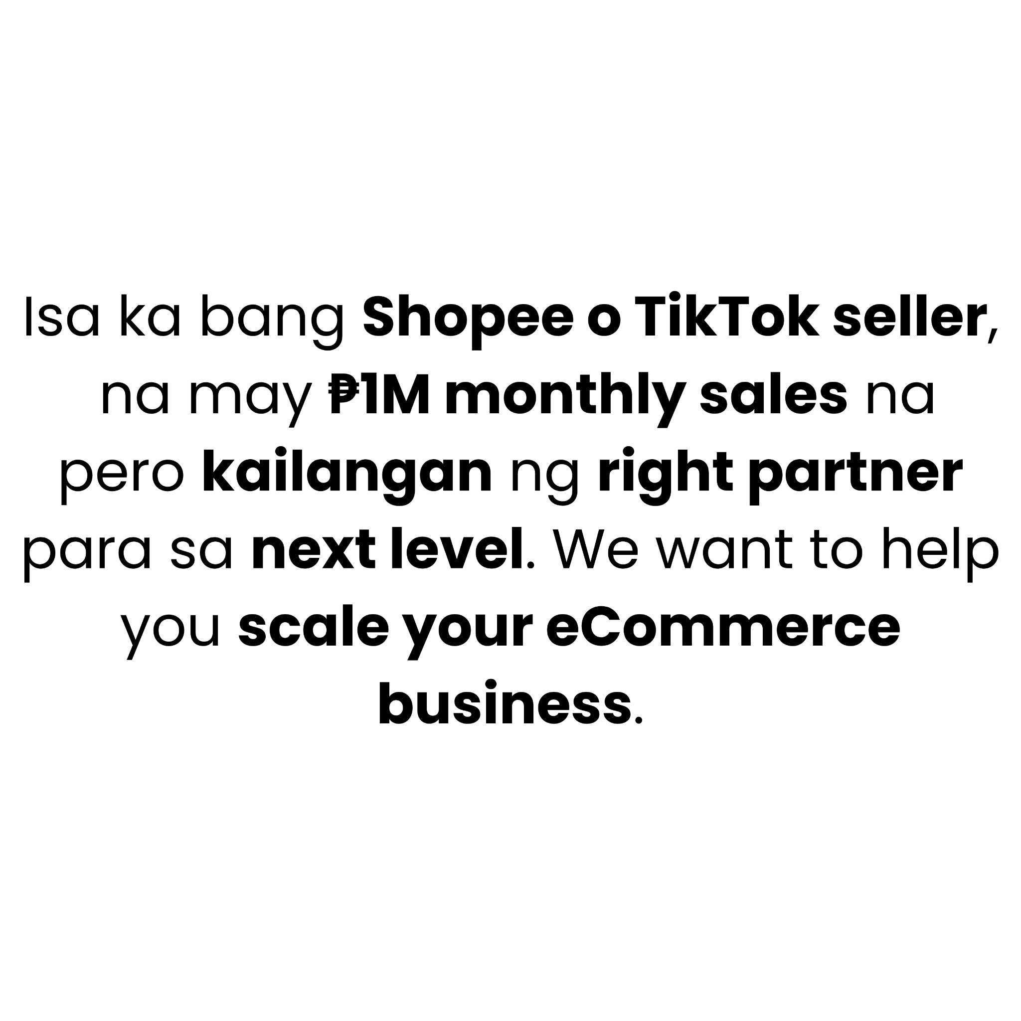 ECOM Accelerator Facebook ad
