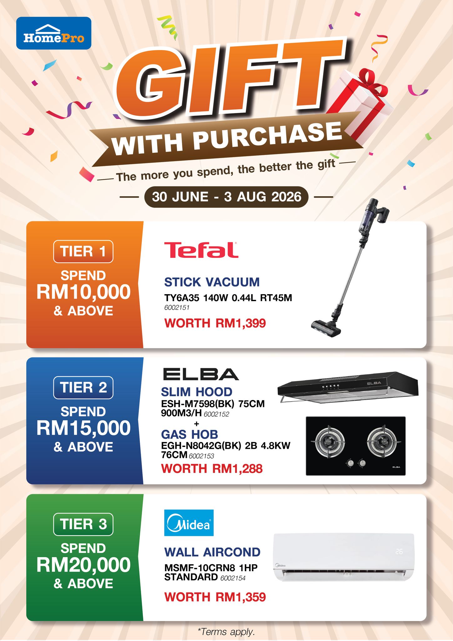 HomePro Malaysia Facebook ad: Cook in style and live with comfort!