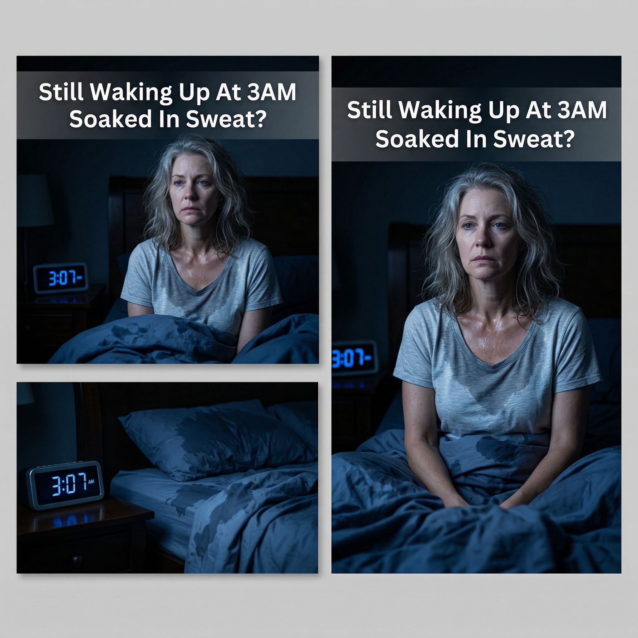 Vono Labs Facebook ad: Still Waking Up At 3AM Soaked In Sweat?