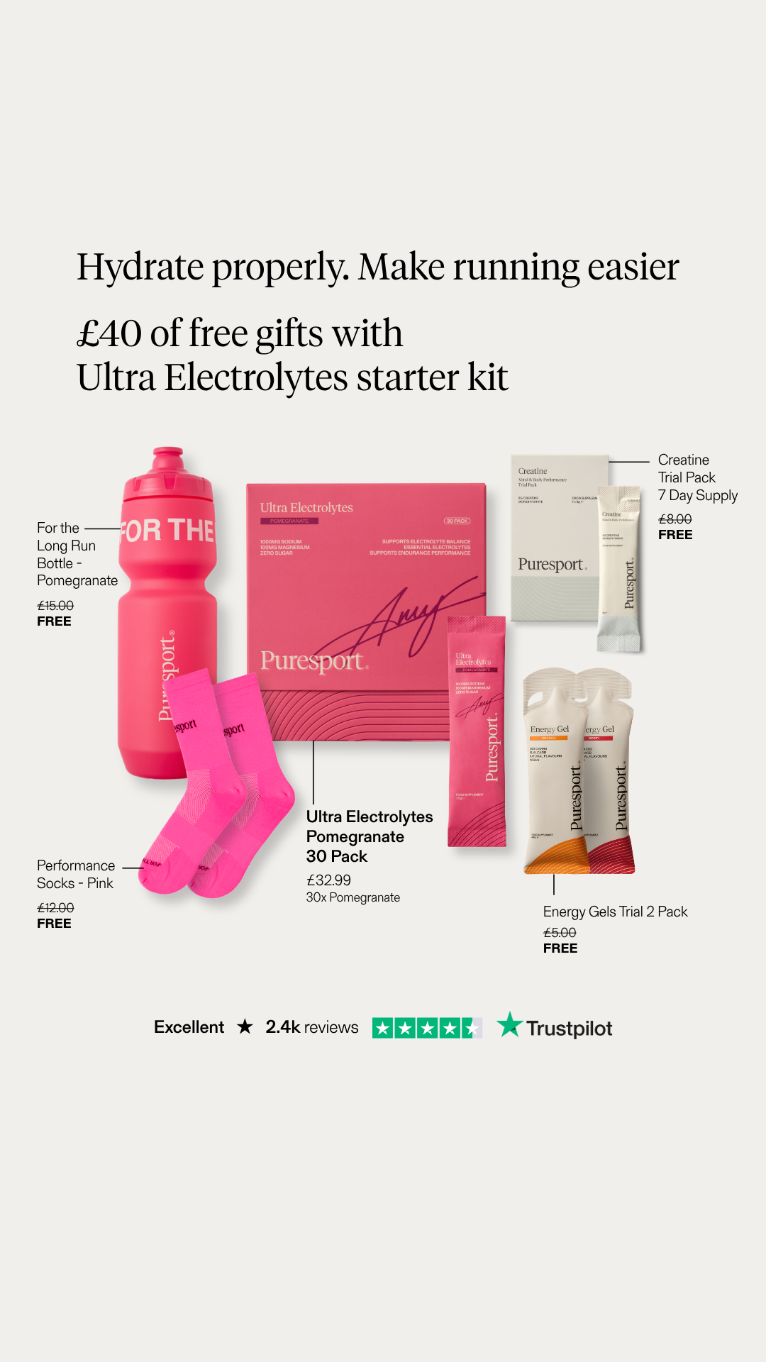 Puresport Facebook ad