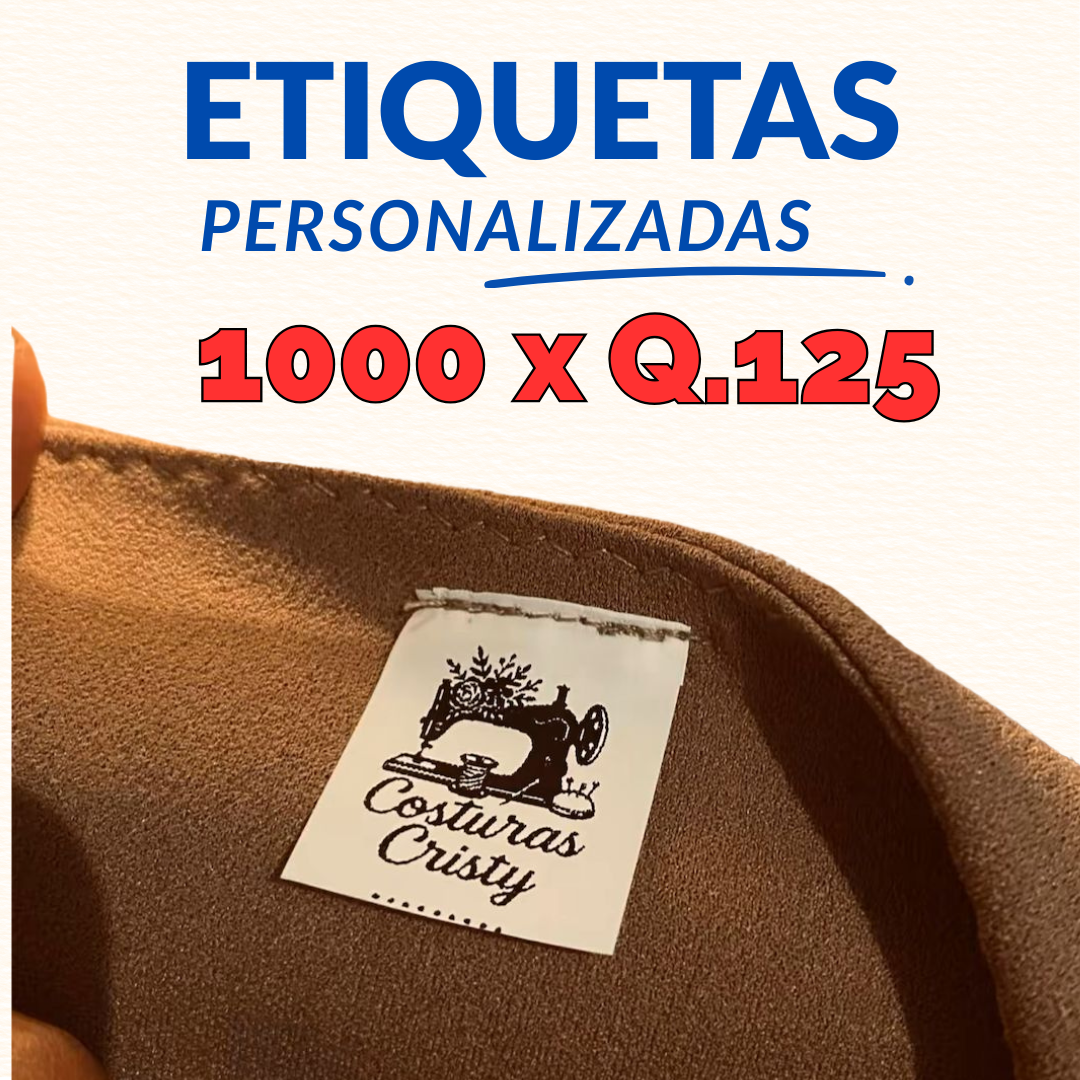 NOKTA Distribuidora Textil Facebook ad: 1000 etiquetas x Q.125