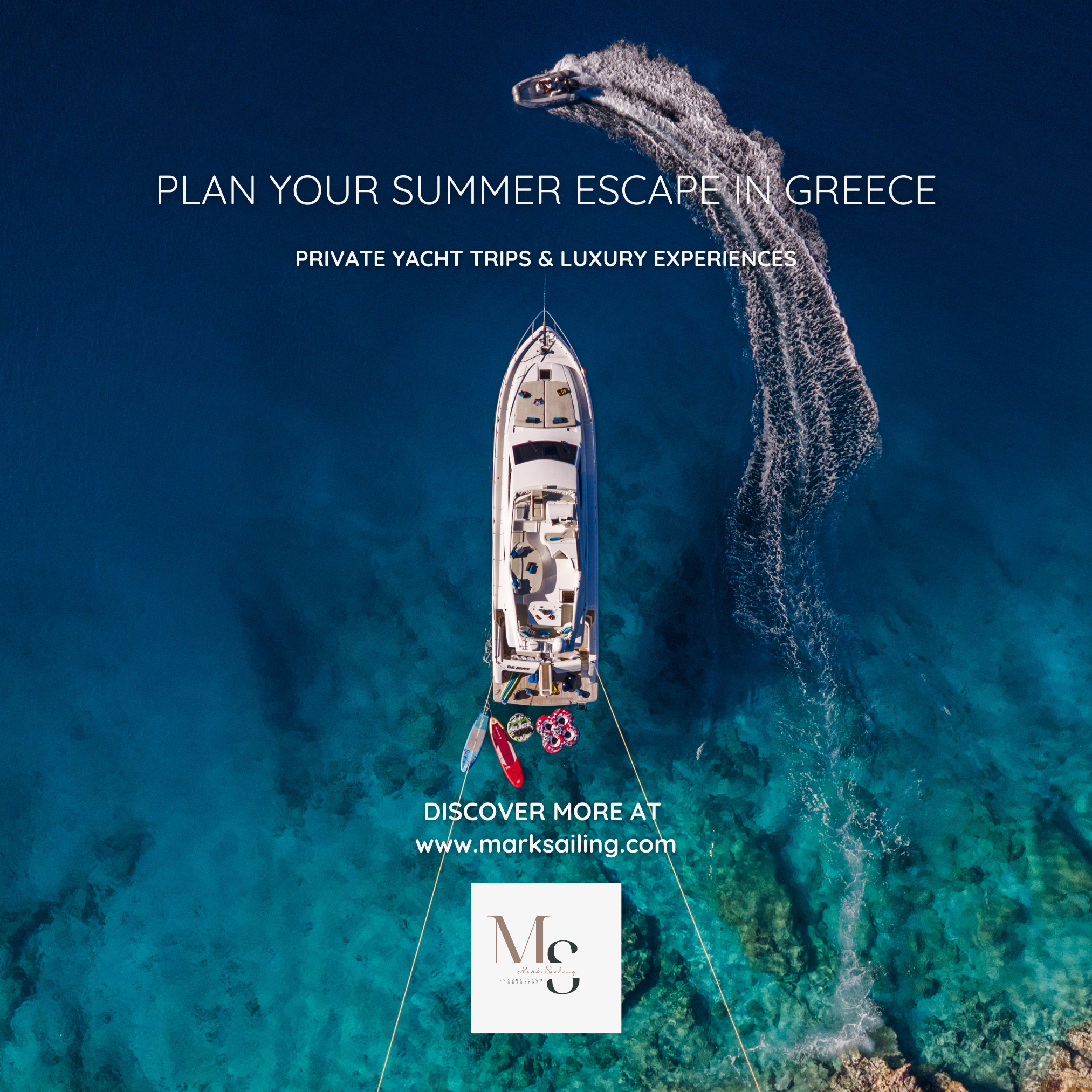 Mark Sailing Facebook ad: Private Yacht Charters in Greece