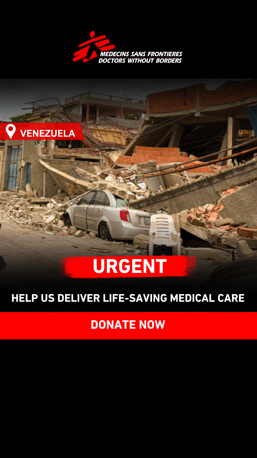 Doctors Without Borders / Médecins Sans Frontières (MSF) Facebook ad
