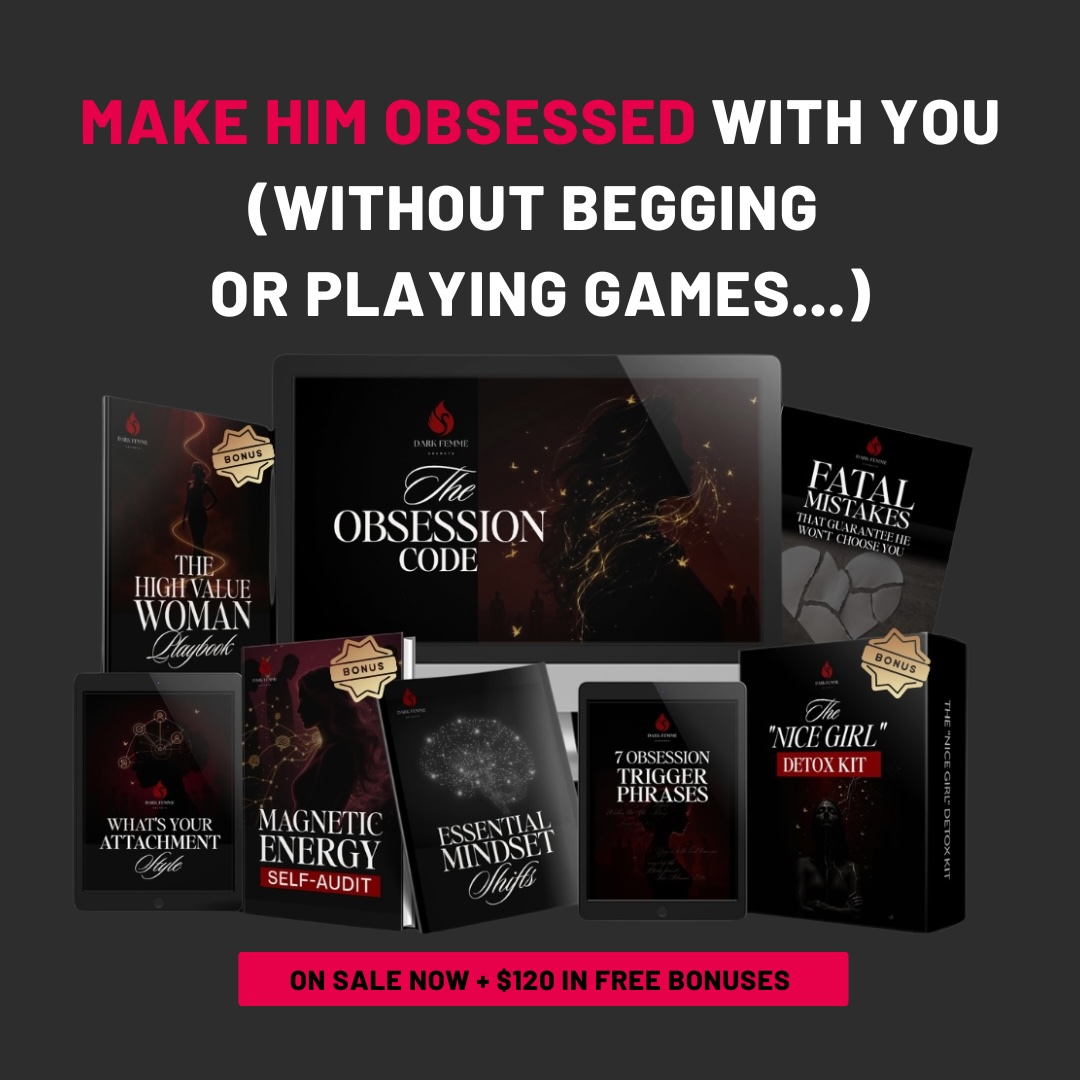 Dark Femme Secrets Facebook ad: Get The Obsession Code & $120+ in Free Bonuses!
