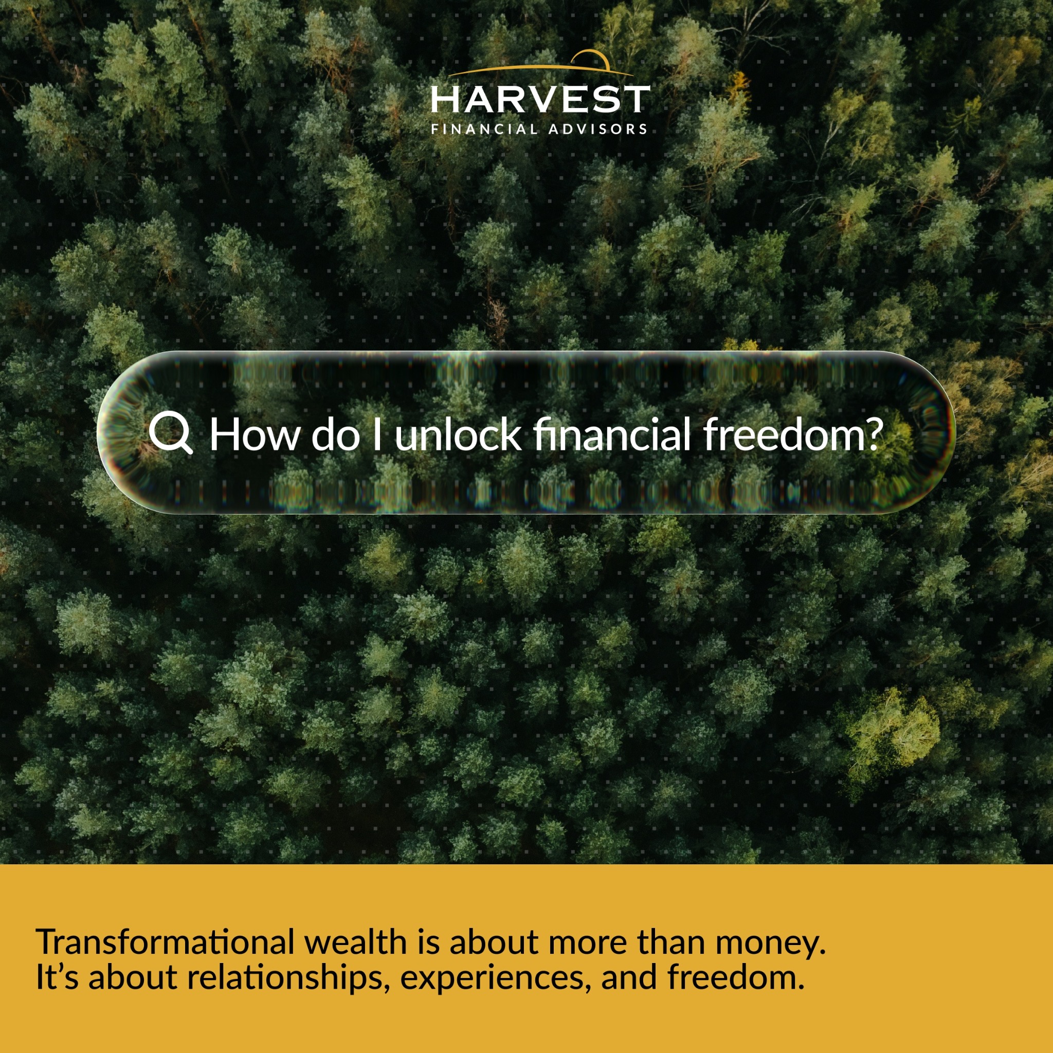 Harvest Financial Advisors Facebook ad