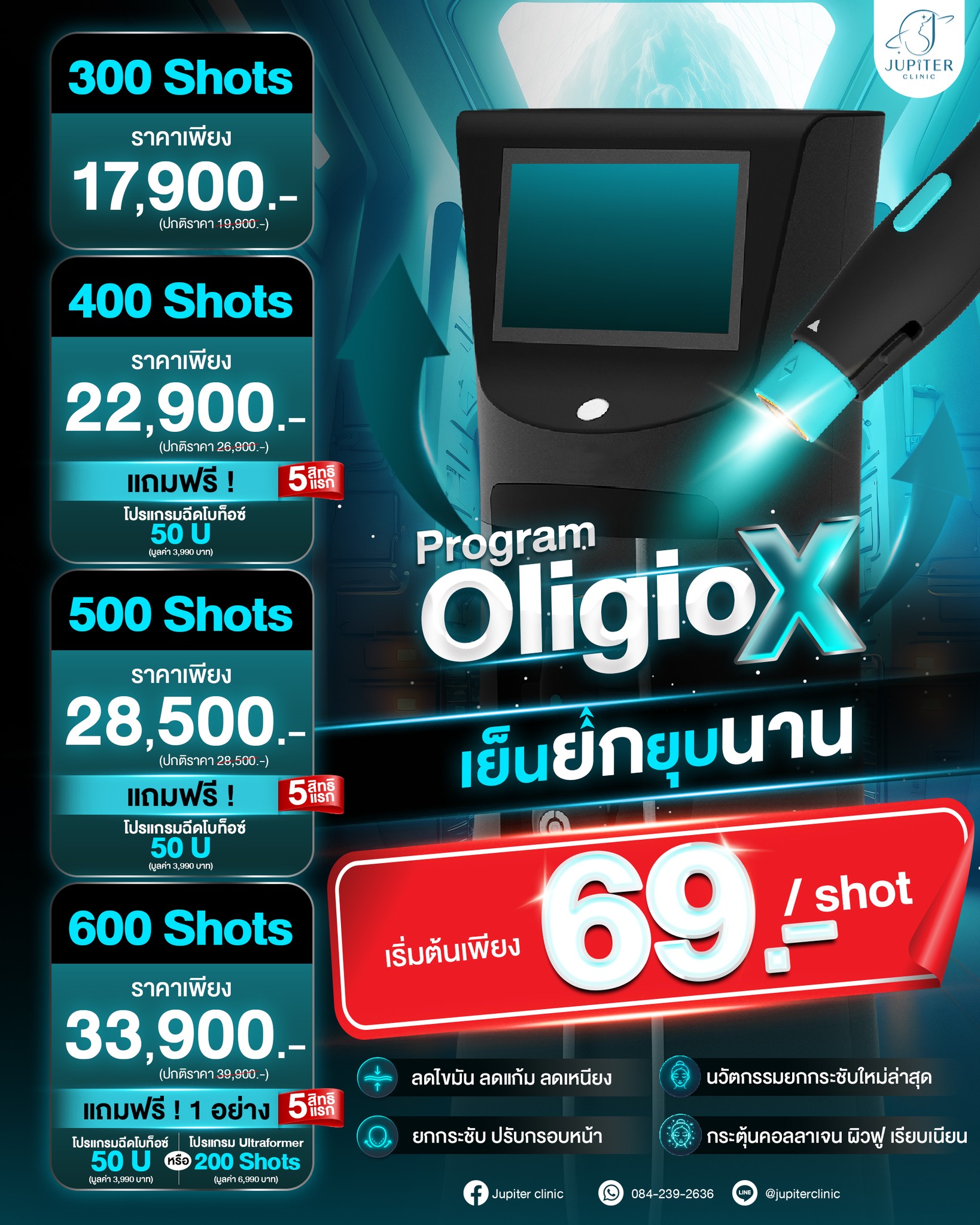 Jupiter clinic คลินิกความงามนางรอง บุรีรัมย์ Facebook ad