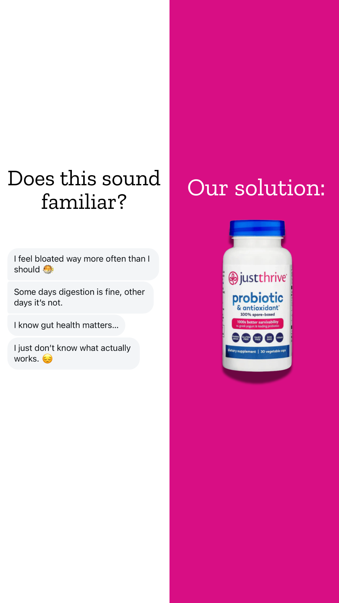 Just Thrive Facebook ad