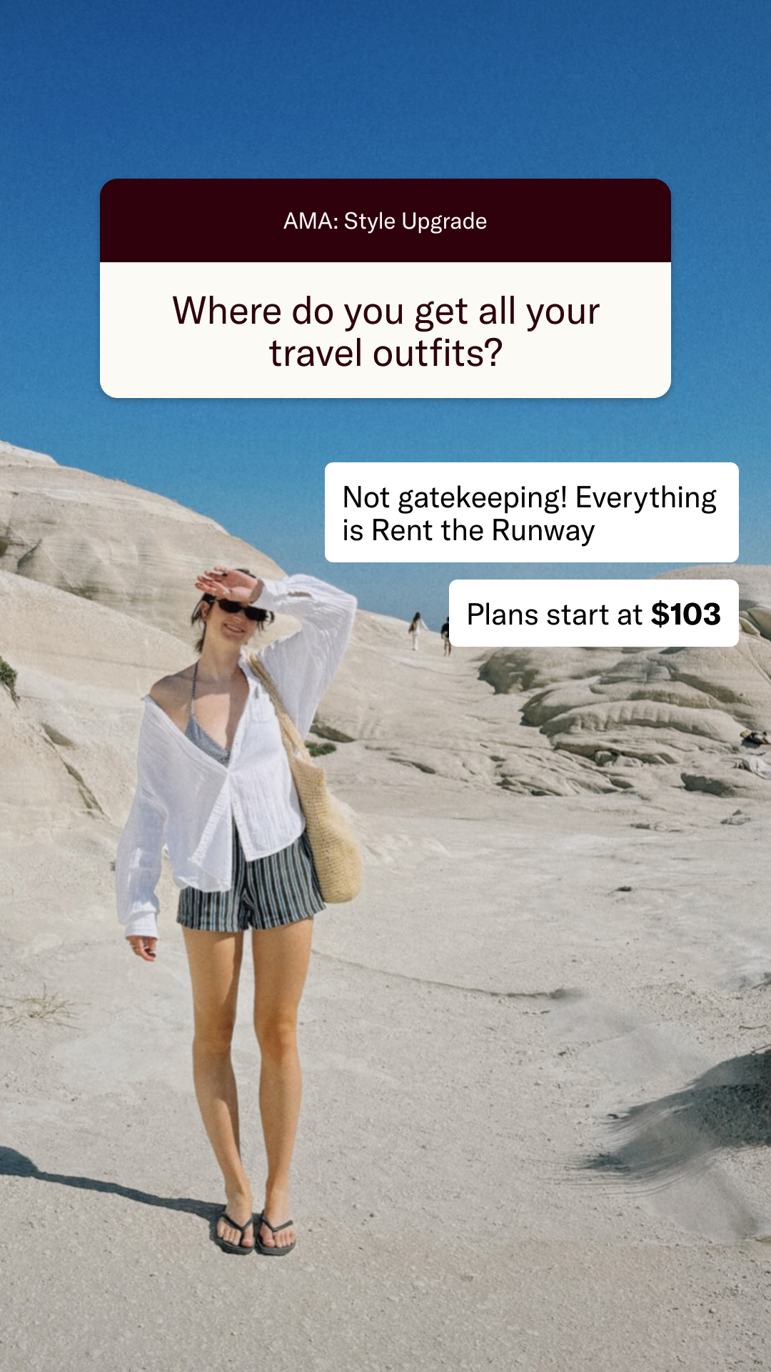 Rent The Runway Facebook ad