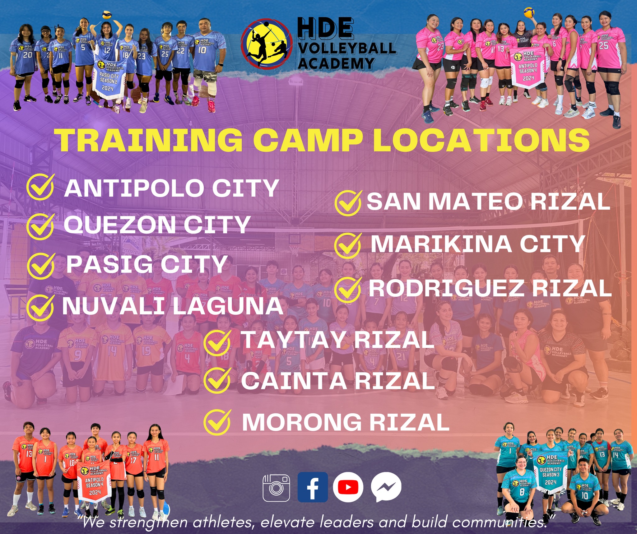 HDE Volleyball Academy Facebook ad: A volleyball training camp dedicated to enhancing players'…