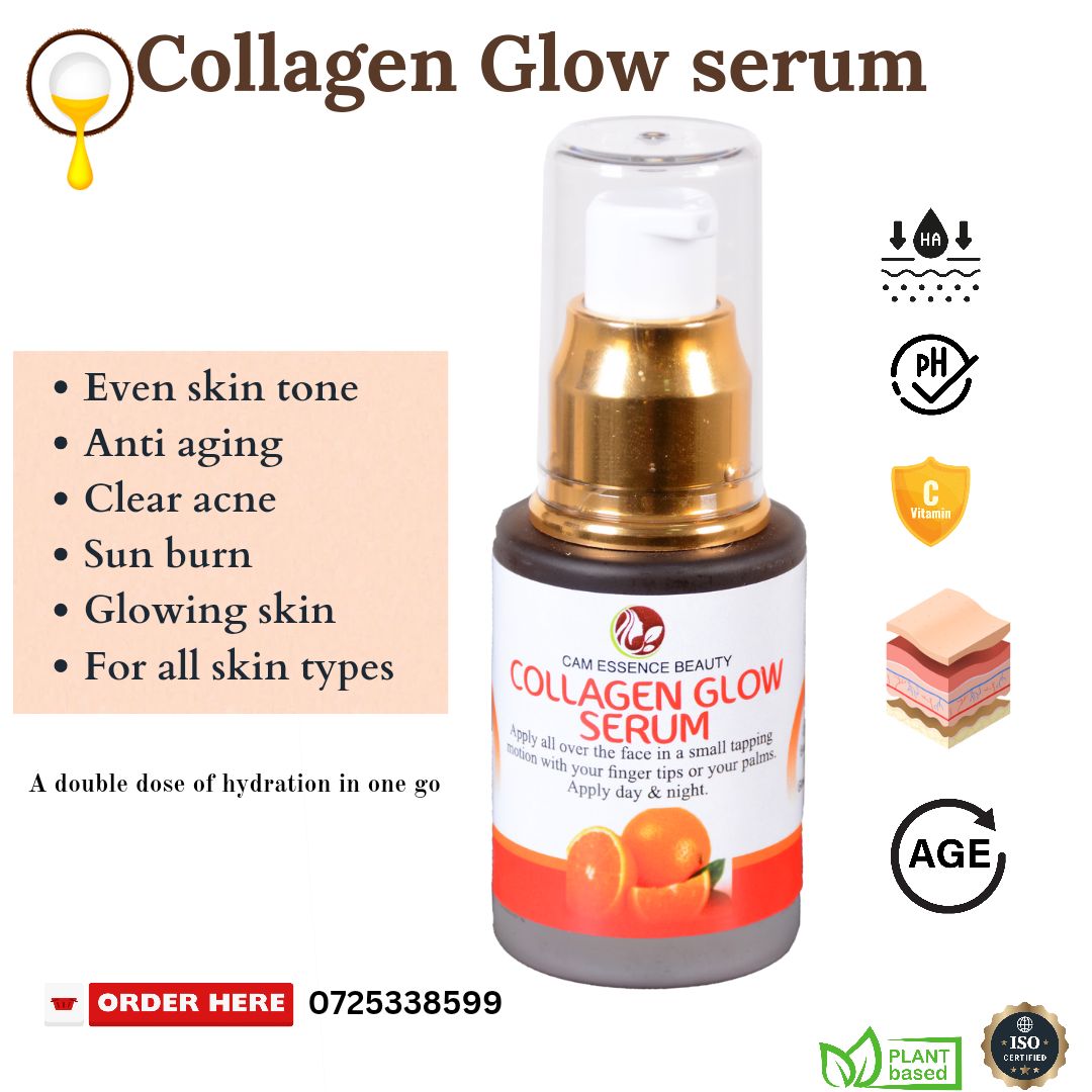 Cam Essence beauty Facebook ad: Firming and Glow skin serum.