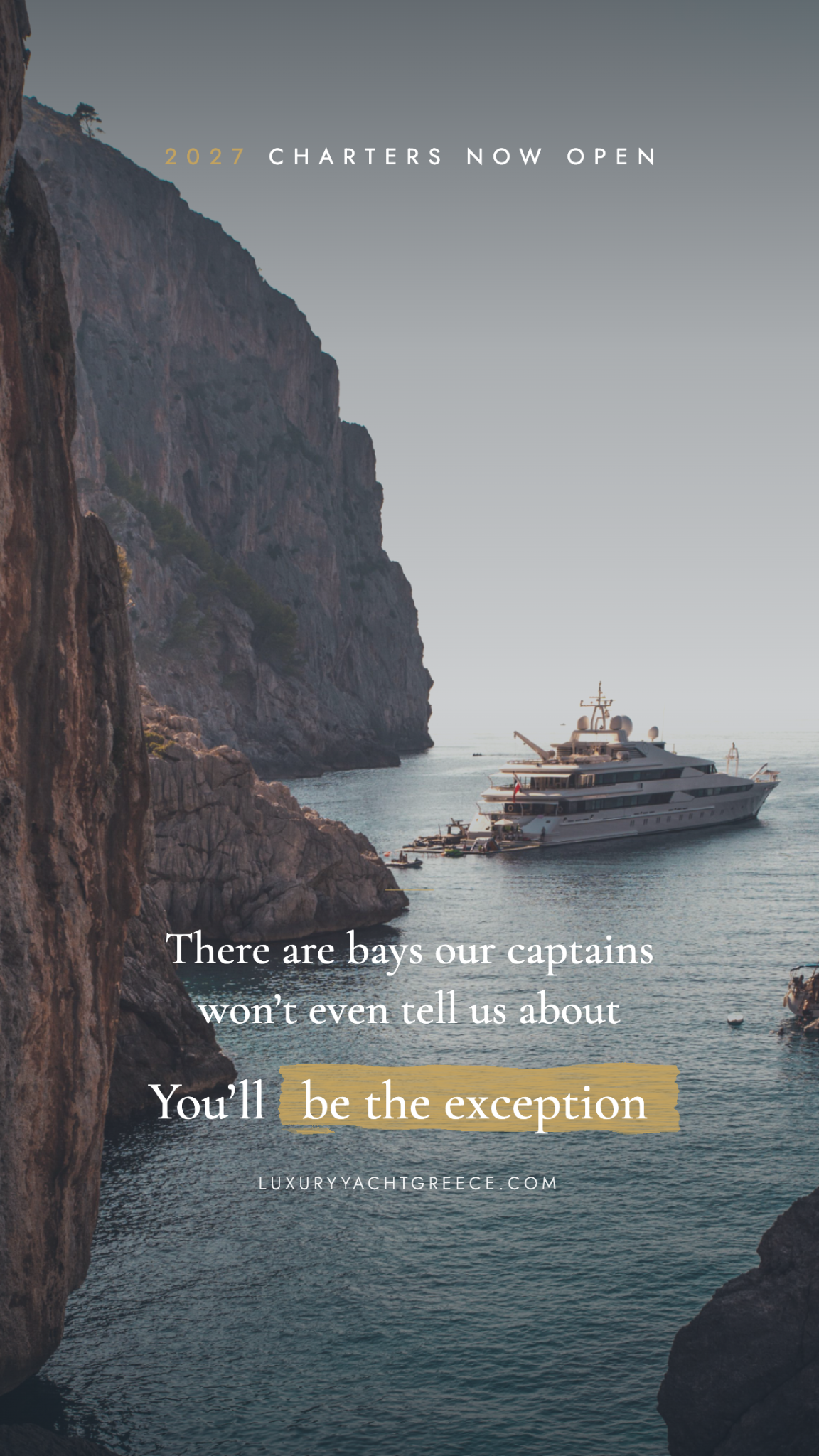 Luxury Yacht Charter Greece Facebook ad