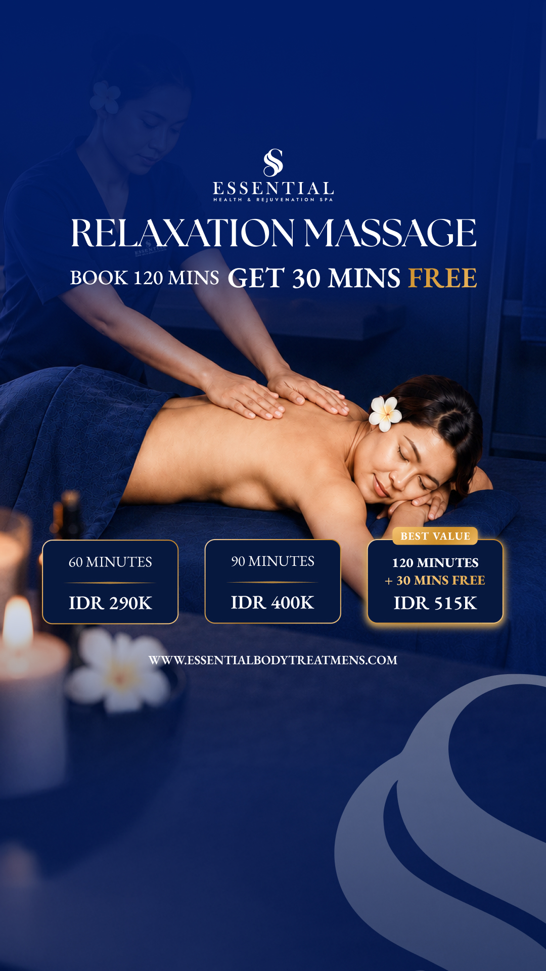 Essential Health & Rejuvenation Spa Facebook ad
