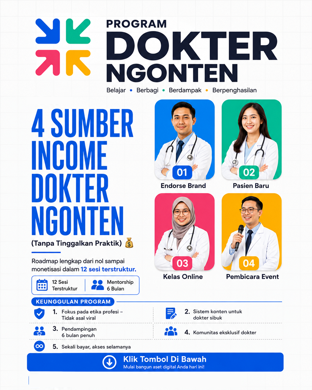 Dokter ngonten Facebook ad: Daftar Sekarang, Ubah Keahlian Jadi Penghasilan Digital