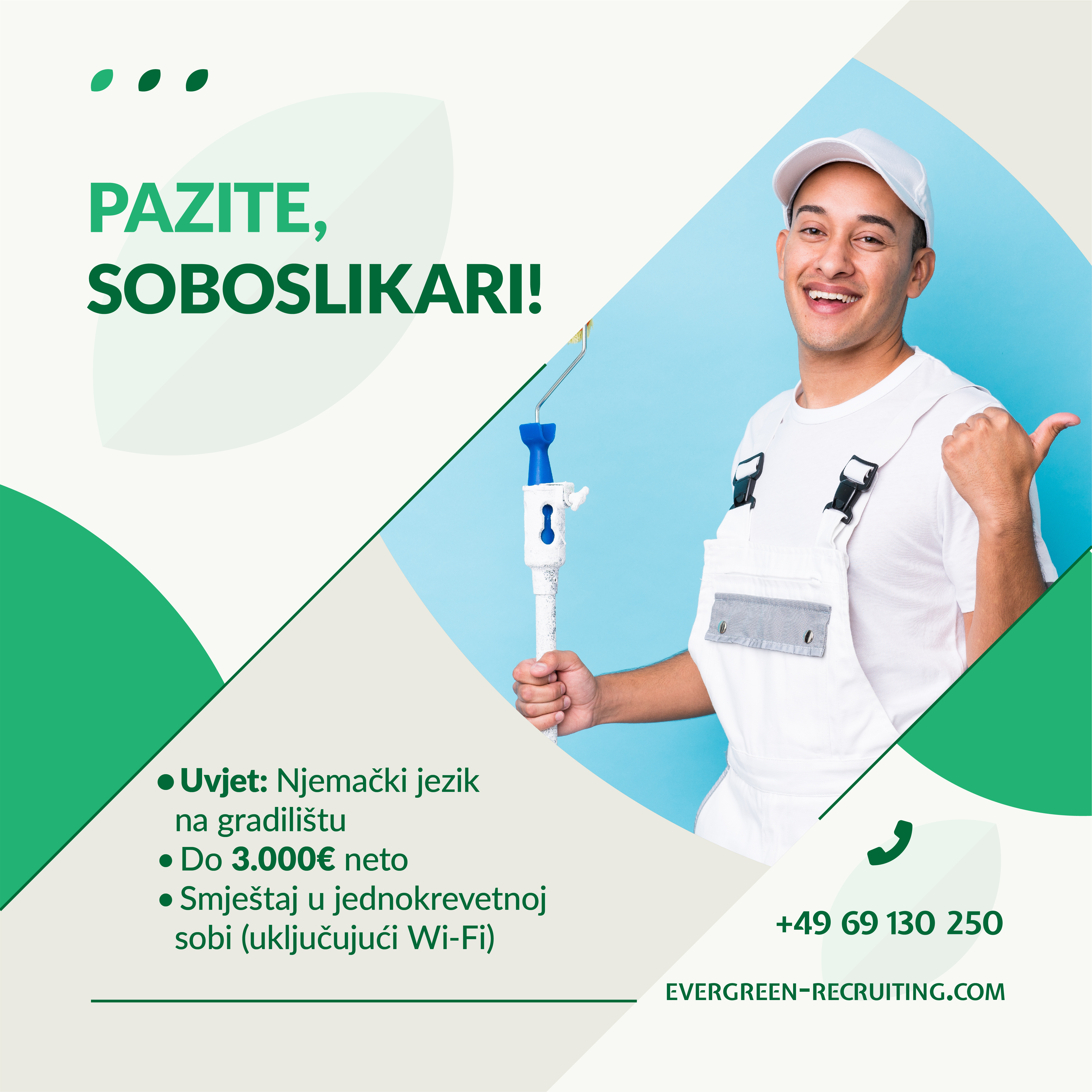 Evergreen Recruiting Facebook ad