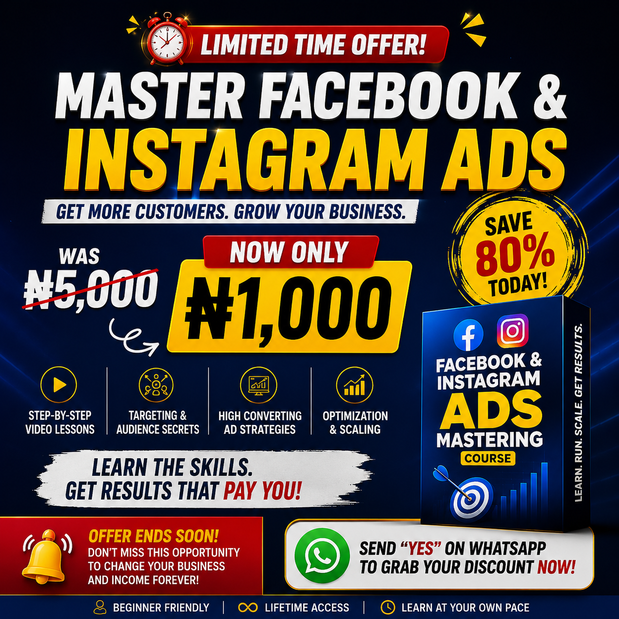 Ujusylver digital space Facebook ad: You wouldn't want to miss this!