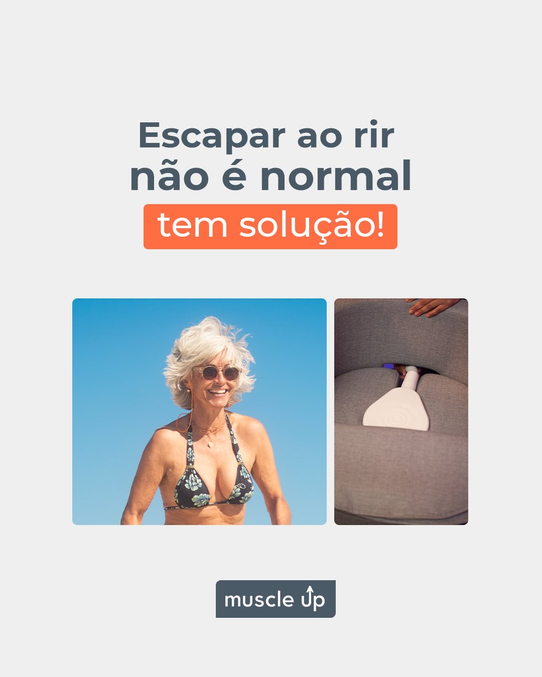 Muscle Up Facebook ad: O músculo que ninguém vê, mas que sustenta…