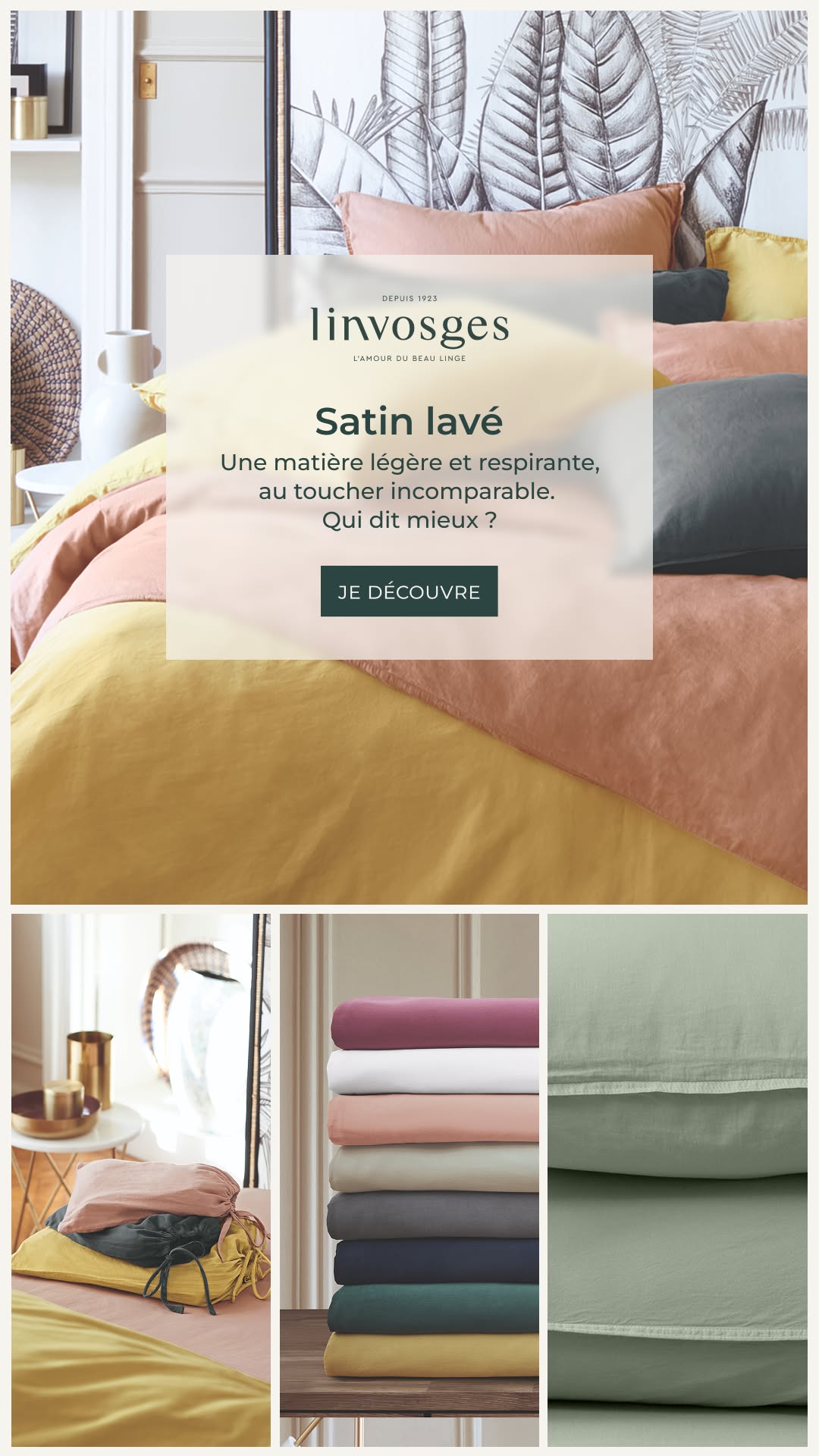 Linvosges L'amour du beau linge Facebook ad