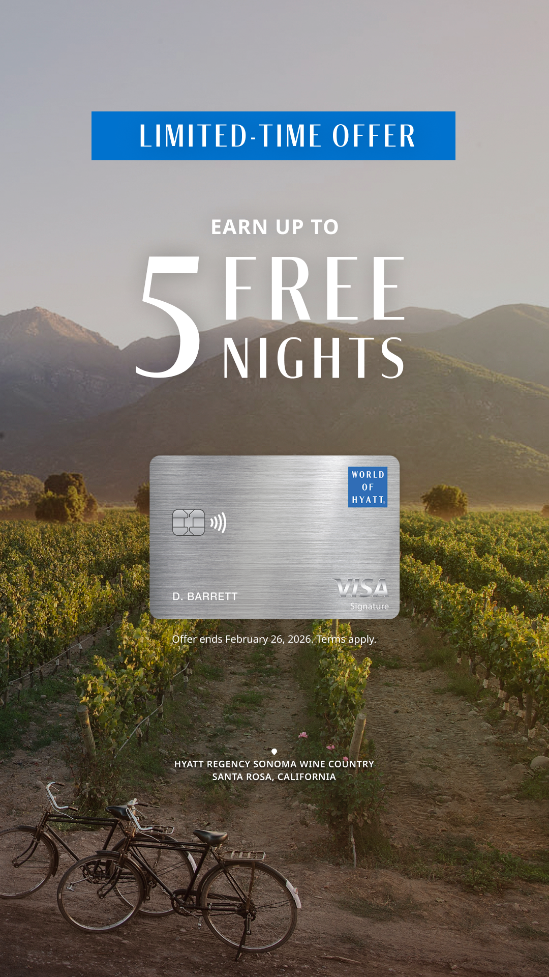 Hyatt Facebook ad