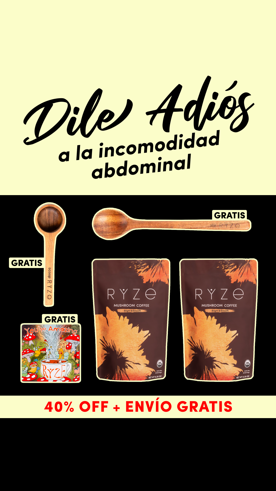 RYZE Superfoods Facebook ad
