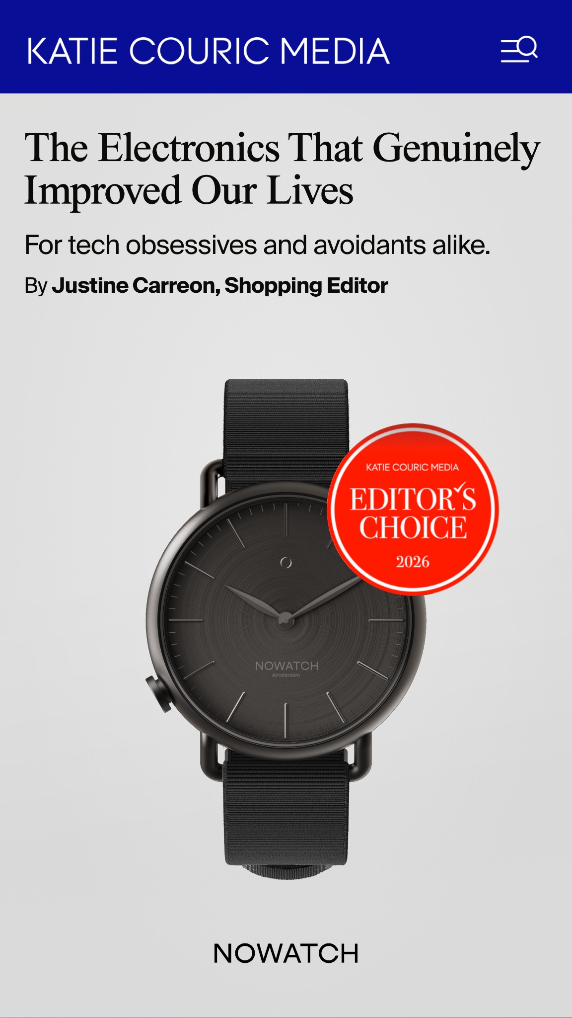 Nowatch Facebook ad