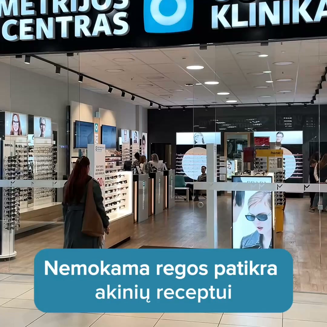 Optometrijos centras Facebook ad: Regos patikra suaugusiesiems