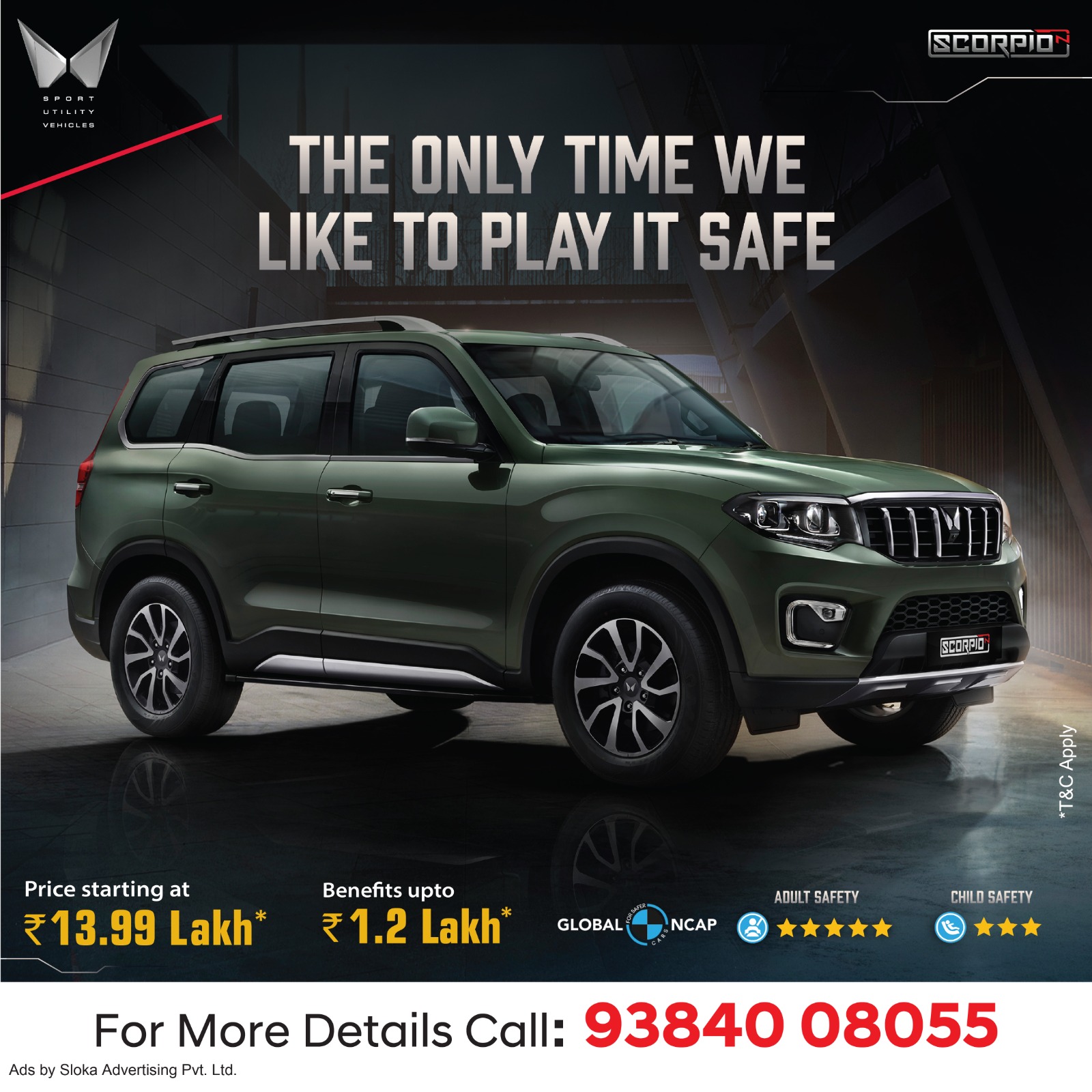 Sloka Advertising Facebook ad: The all-new Scorpio. Take yours today!
