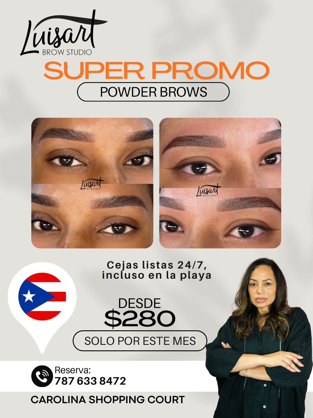 Luisart Brow Studio Facebook ad