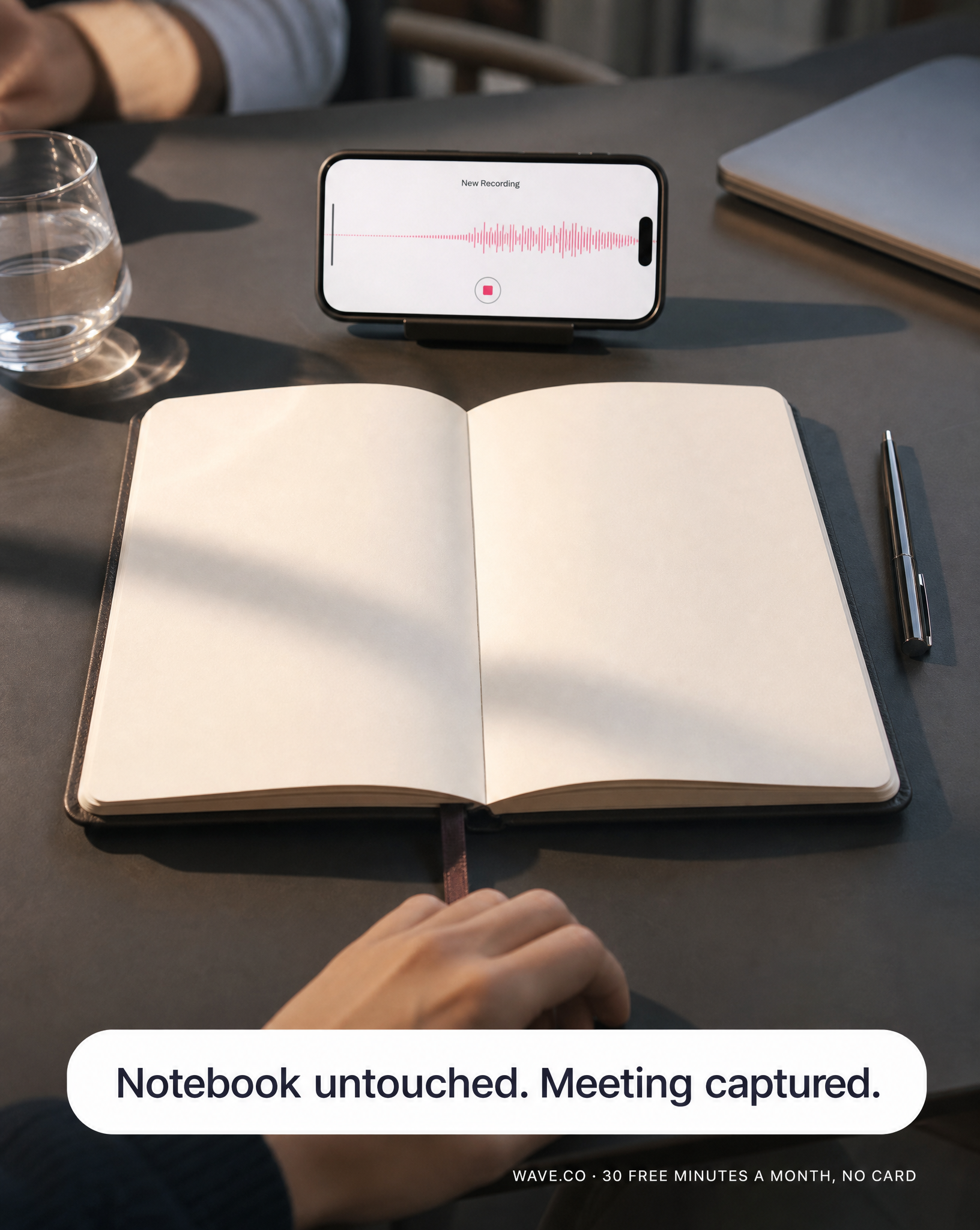 Wave AI Note Taker Facebook ad