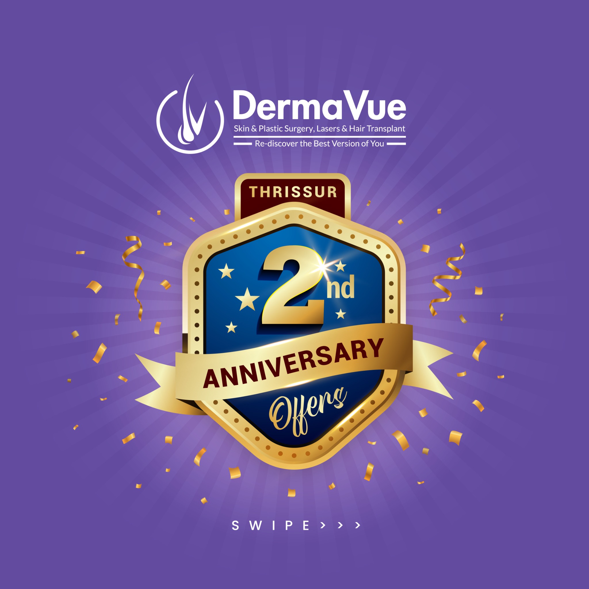 DermaVue Skin, Cosmetology & Hair Transplant Facebook ad