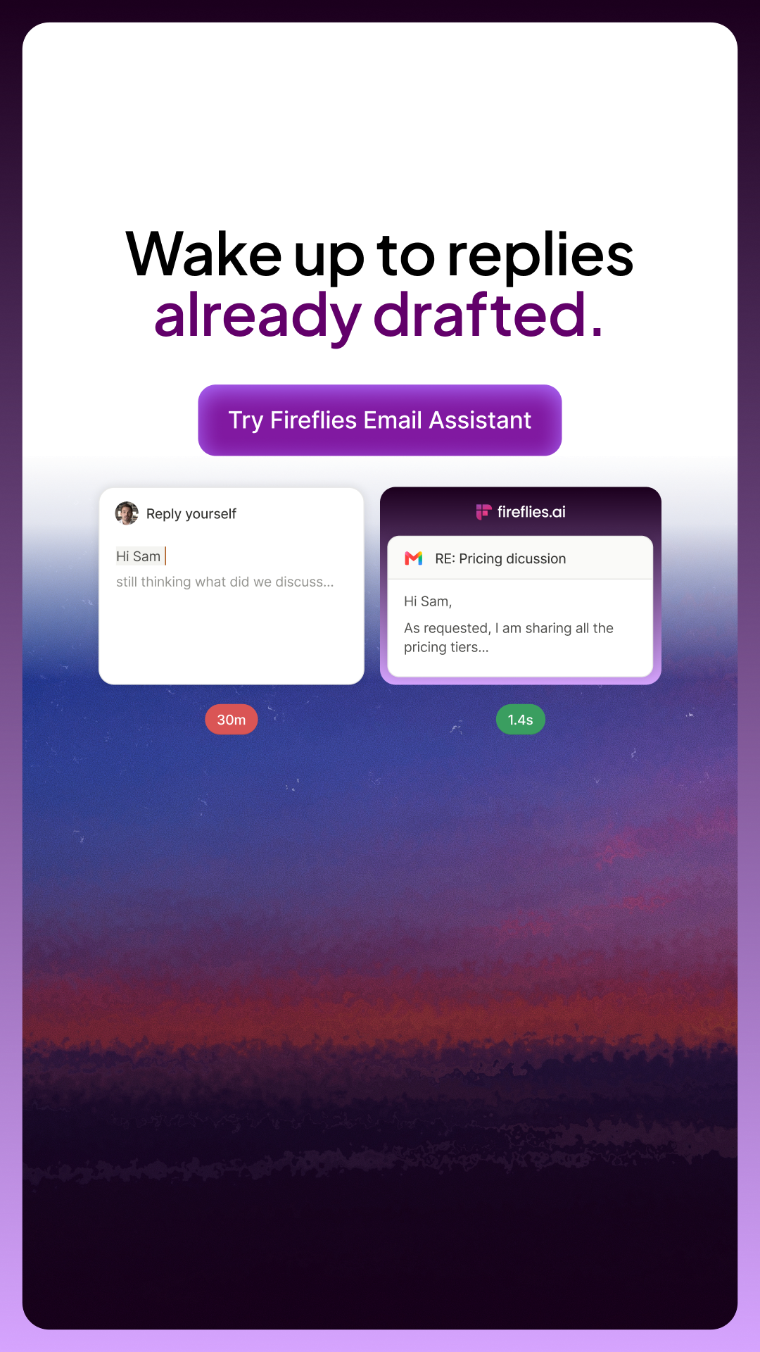 Fireflies.ai Facebook ad