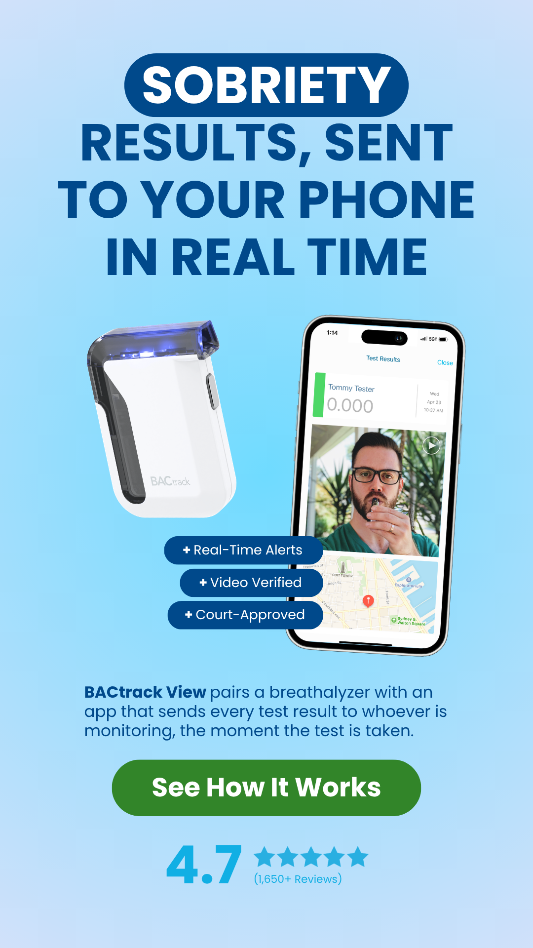 BACtrack View Facebook ad