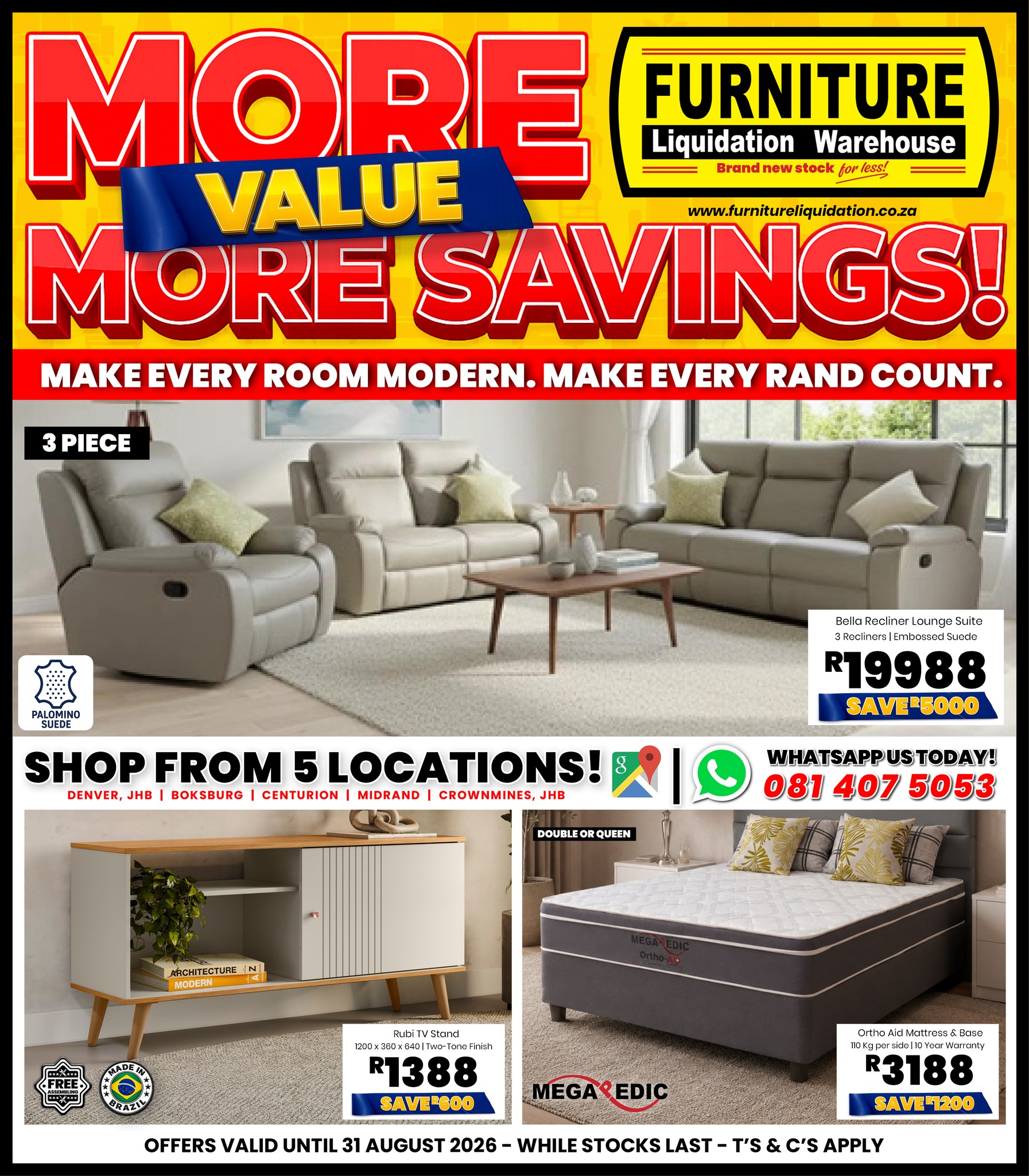 Furniture Liquidation Warehouse Facebook ad