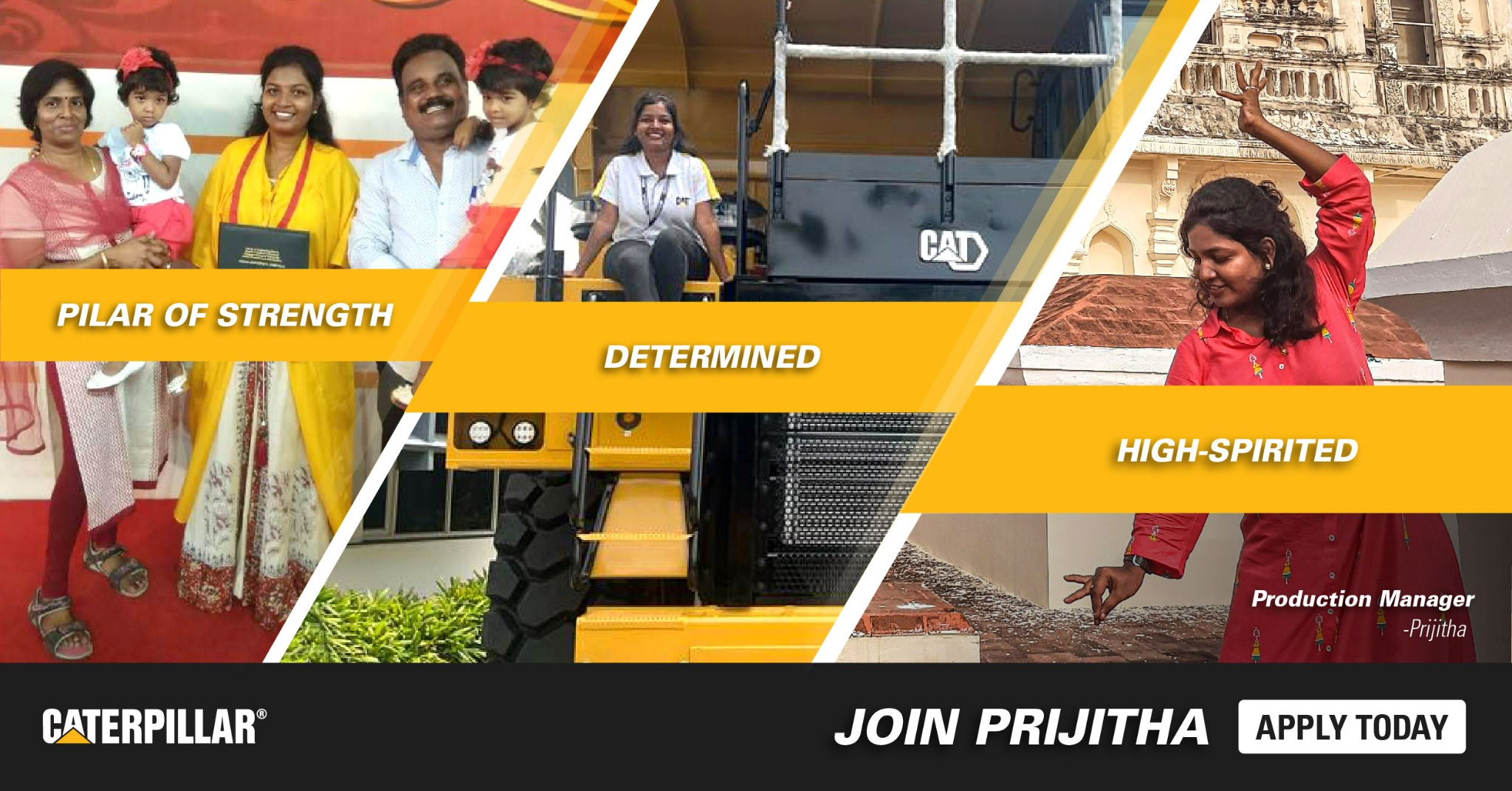 Caterpillar Careers Facebook ad from Feb 19, 2026