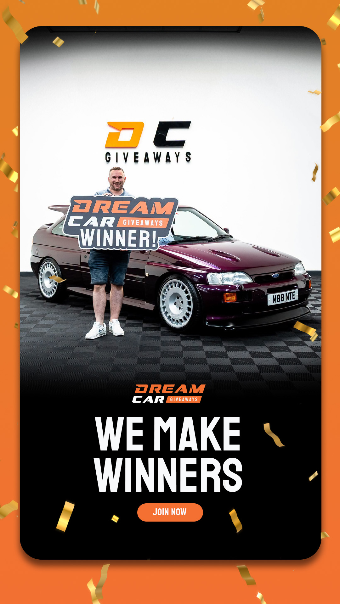 Dream Car Giveaways Facebook ad